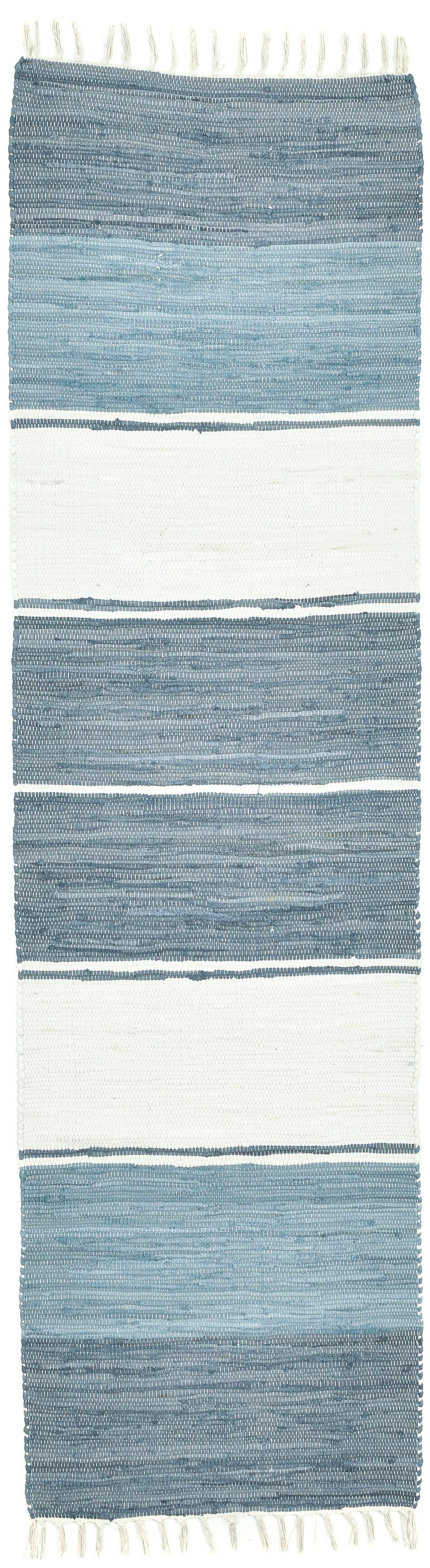 THEKO Läufer »Stripe Cotton«, Flachgewebe, rechteckig, bequem Fransen schnell Baumwolle, reine Handweb bestellen mit handgewebt, und