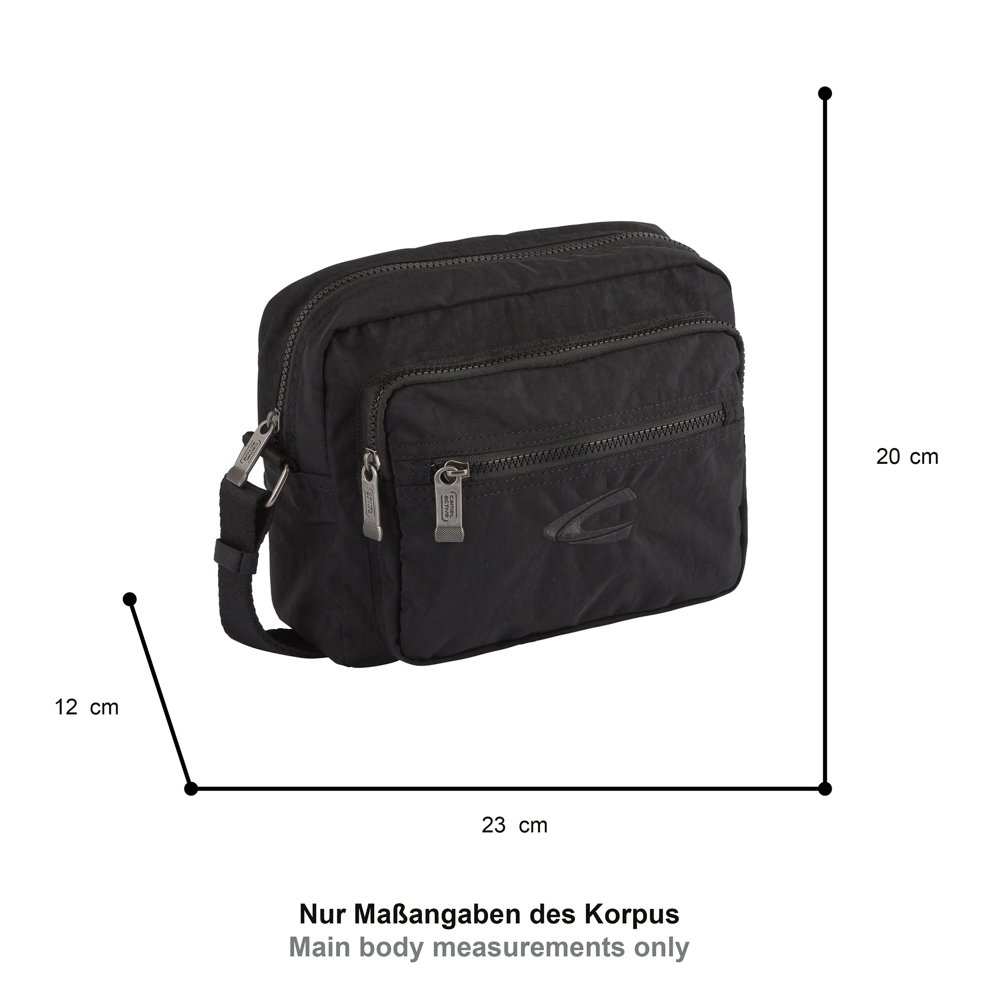 camel active Umhängetasche »Journey« aus leichtem robusten Nylon, funktional perfekt für alle Lebenslagen