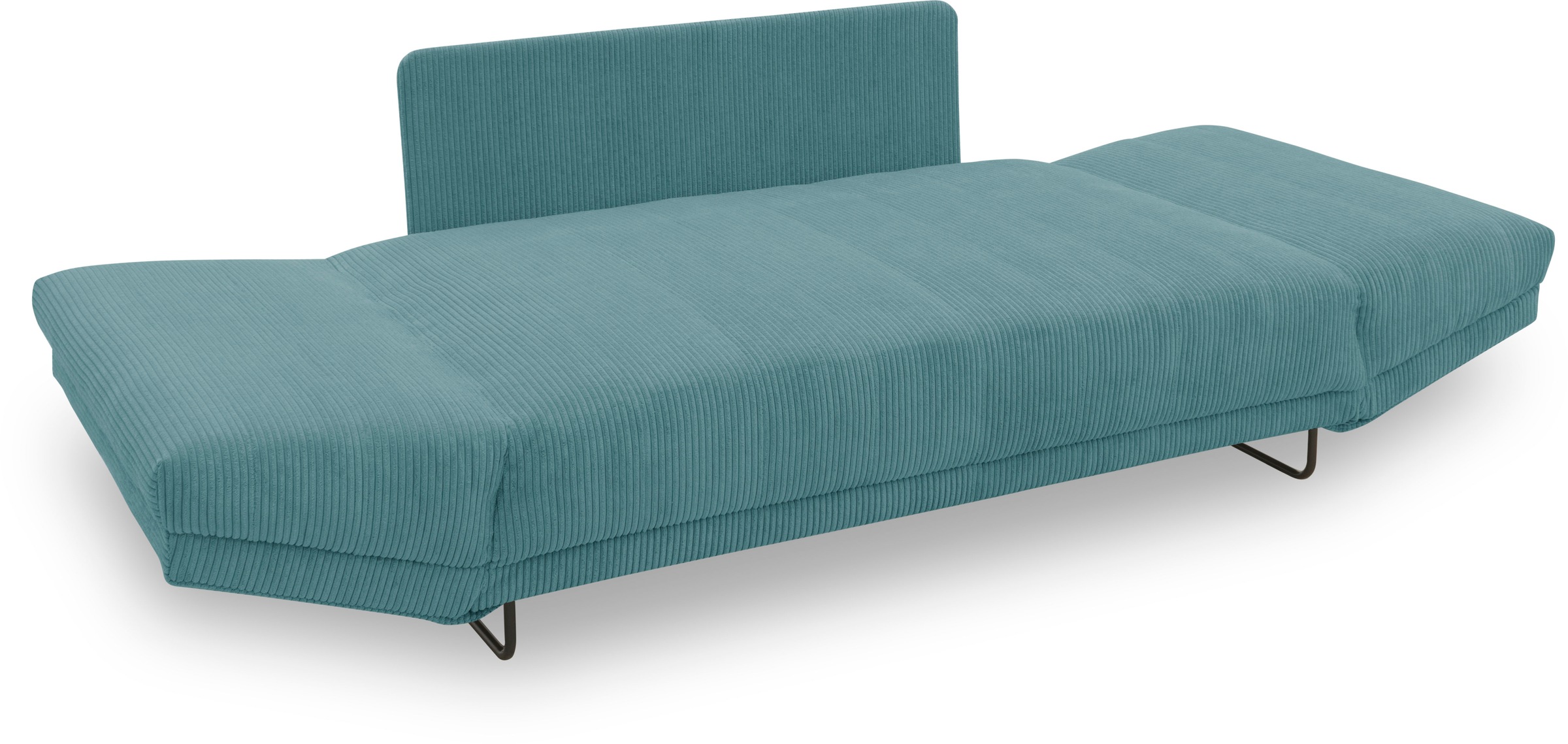 INOSIGN Schlafsofa »Jadelyn mit klappbaren Armlehnen,«, Federkern, Cord-Bezug, incl. 2 Armlehnkissen, Liegefläche 97x250 cm