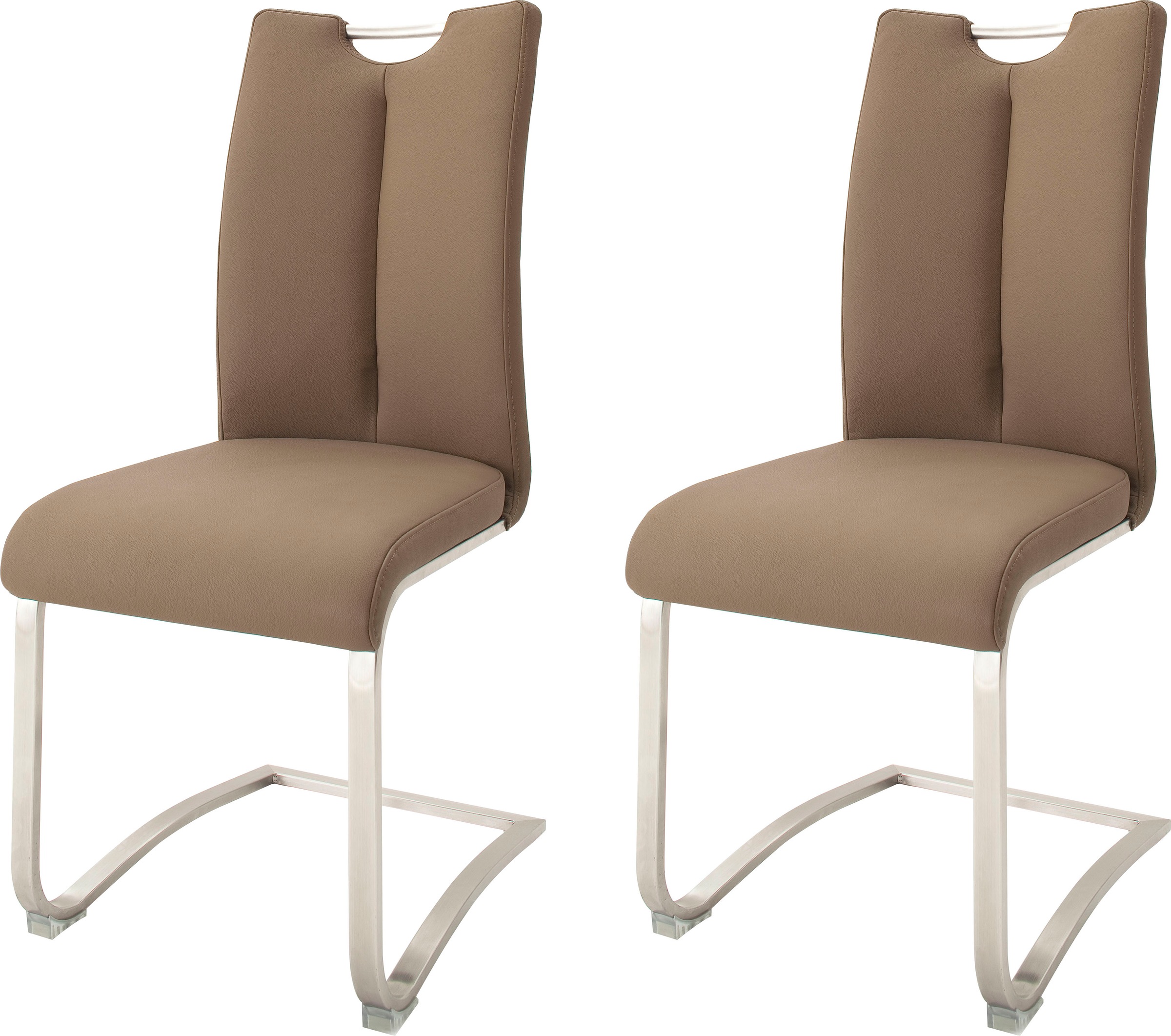 MCA furniture Freischwinger »Artos« (Set) 2 Stk. Leder Stuhl mit Echtlederb günstig online kaufen