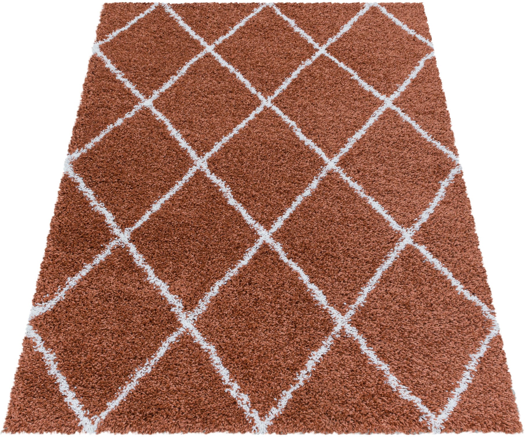 Ayyildiz Teppiche Hochflor-Teppich »ALVOR 3401«, rechteckig, 50 mm Höhe, Shaggy, Langflor, Läufer, pflegeleicht, Wohnzimmer