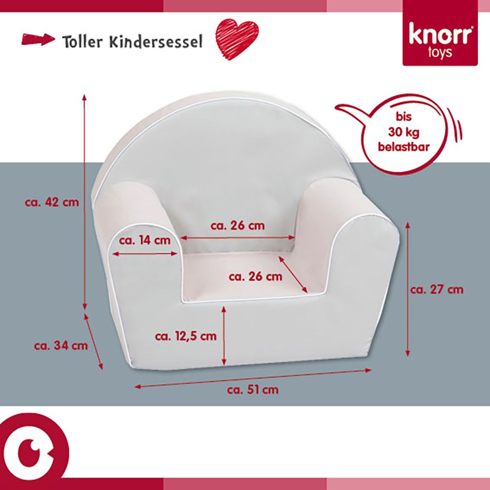 Knorrtoys® Sessel »Regenbogen«, für Kinder; Made in Europe