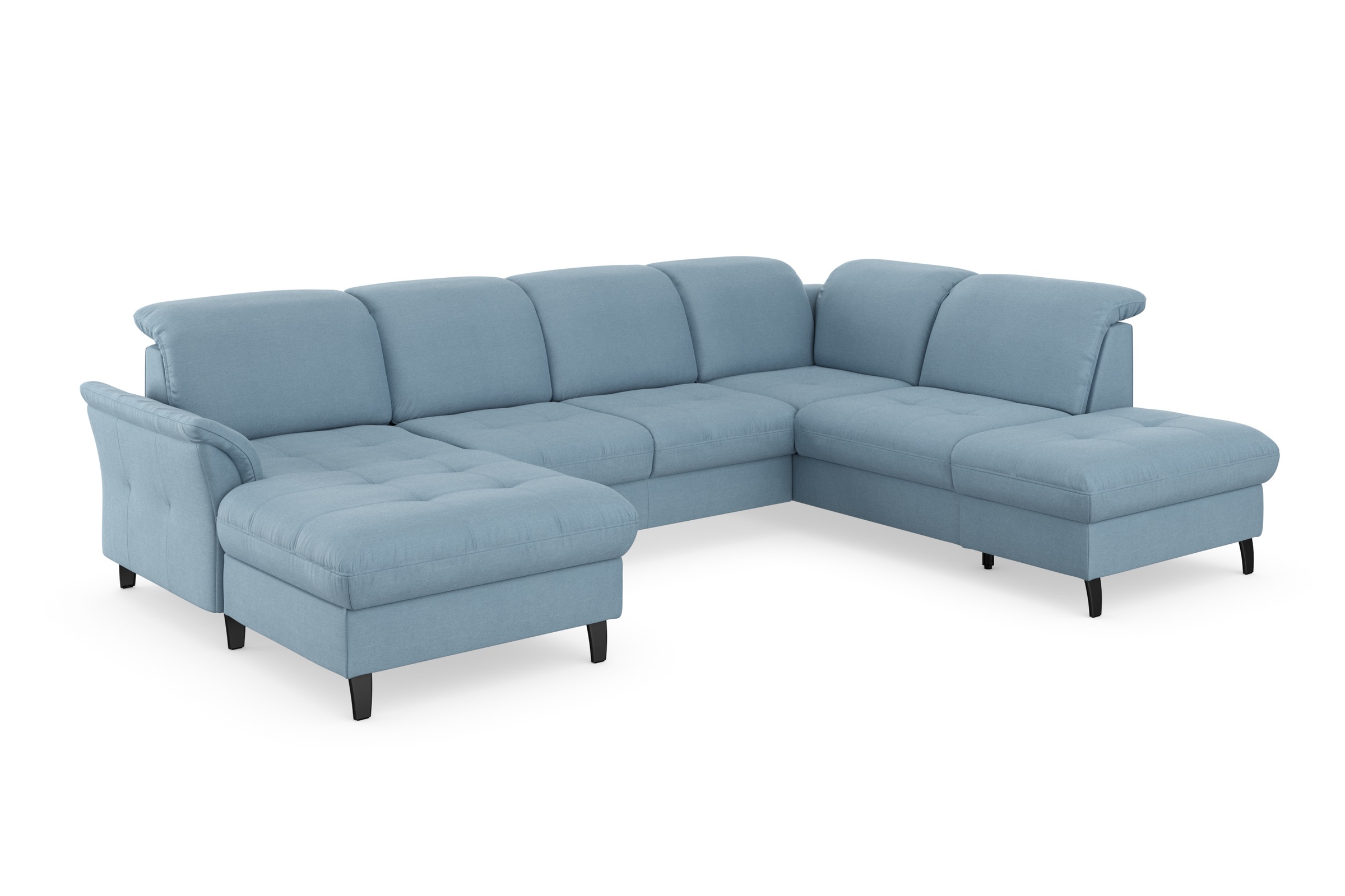 sit&more Wohnlandschaft »Maggiore U-Form«, wahlweise mit Kopfteilverstellung, Bettfunktion und Stauraum