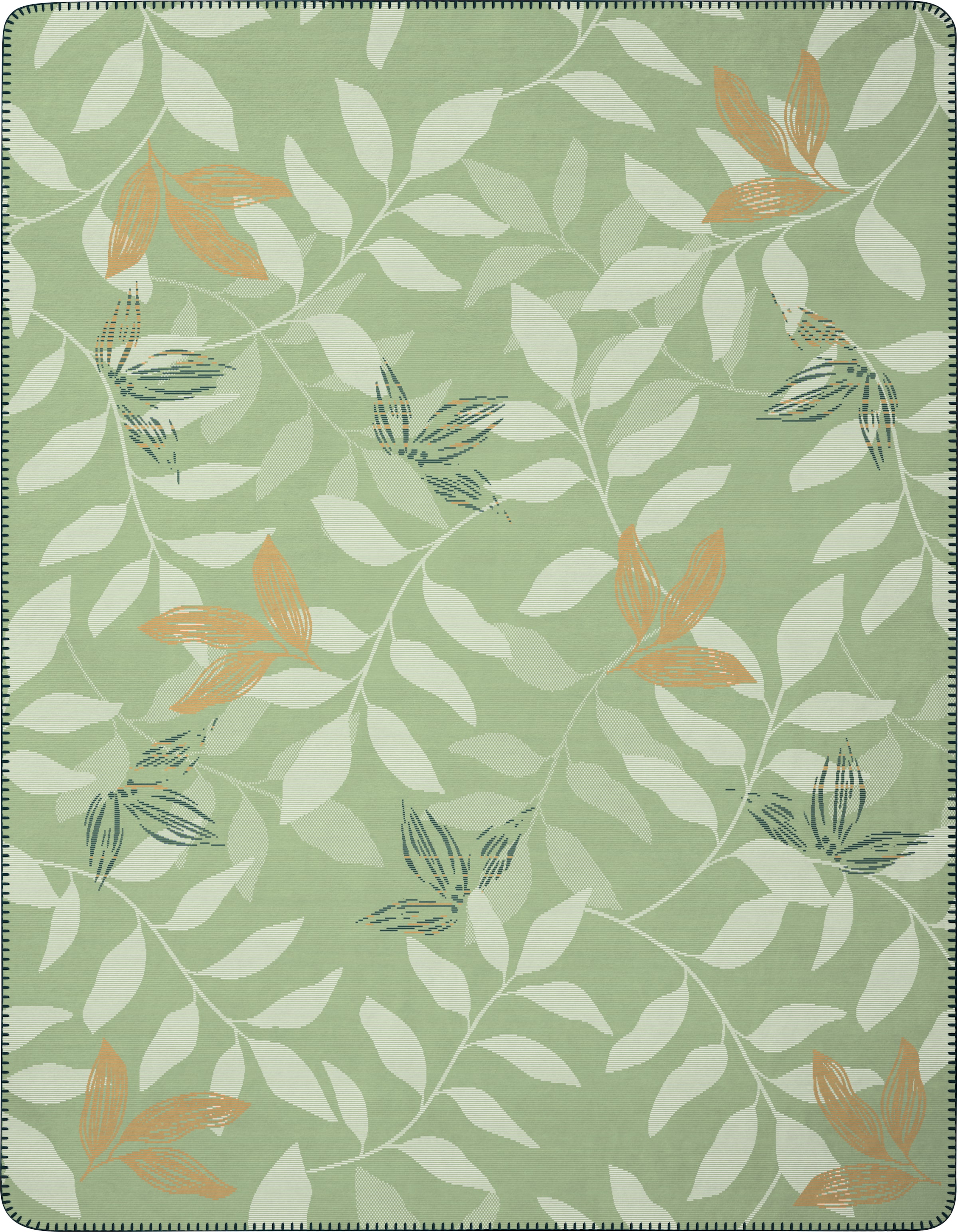 Biederlack Wohndecke »Wohndecke Greenery«, im floralen Design günstig online kaufen