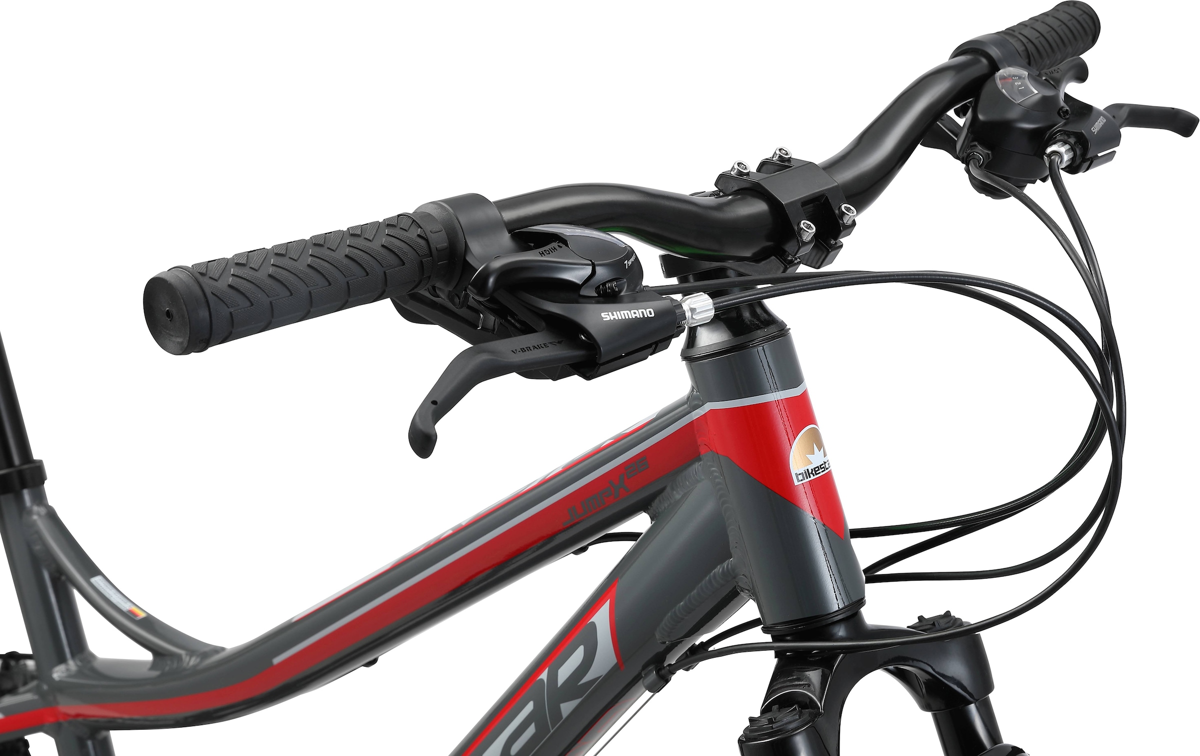 Bikestar Mountainbike, 21 Gang, Shimano, RD-TY300 Schaltwerk, Kettenschaltung, für Damen und Herren, Kettenschaltung