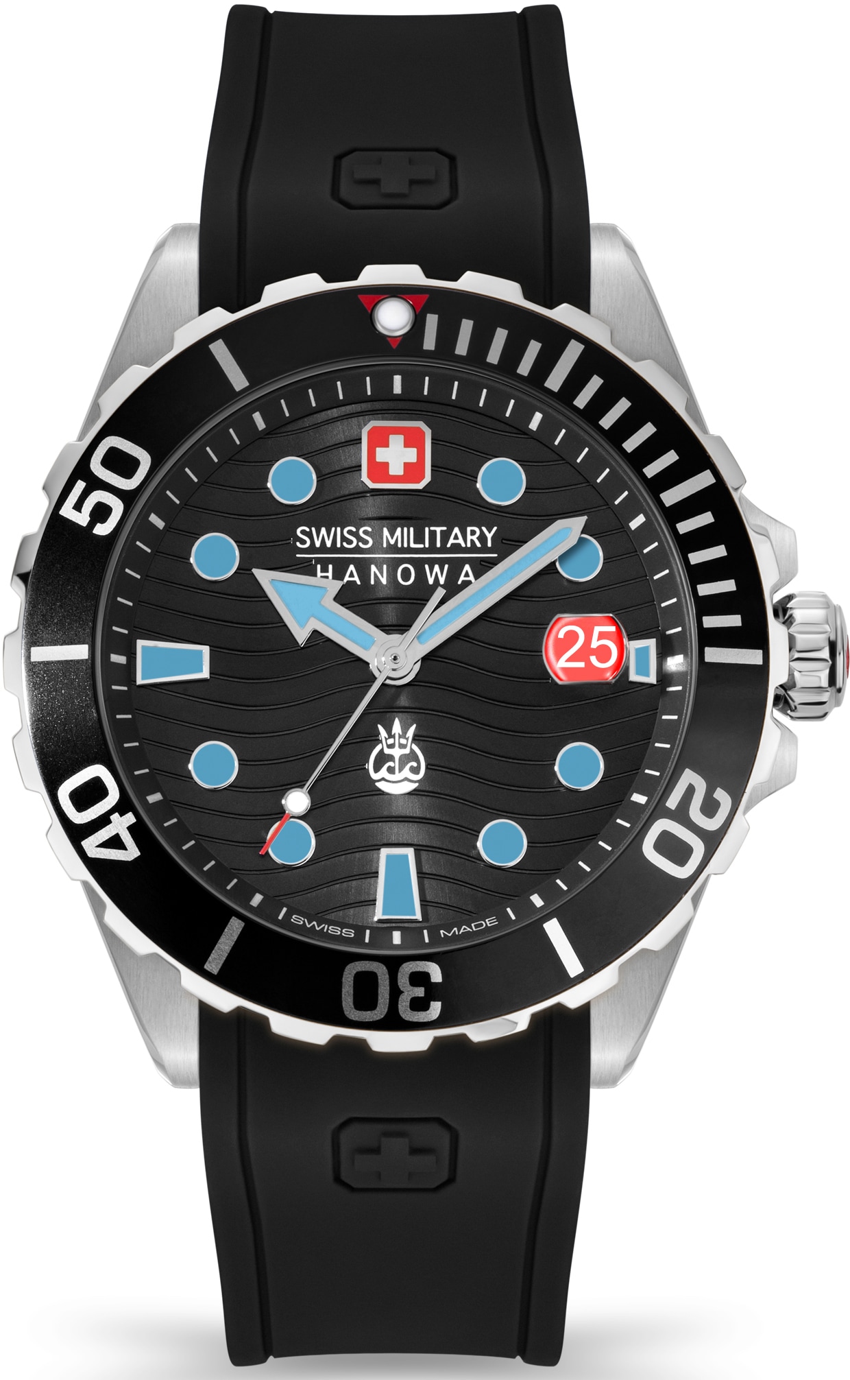 Swiss Military Hanowa Schweizer Uhr »OFFSHORE DIVER II, SMWGN2200303«, Quarzuhr, Armbanduhr, Herrenuhr, Swiss Made, Datum, Saphirglas, analog