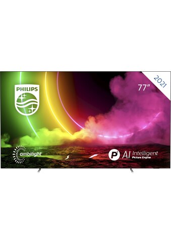 Philips OLED-Fernseher »77OLED806/12«, 194 cm/77 Zoll, 4K Ultra HD, Smart-TV,... kaufen