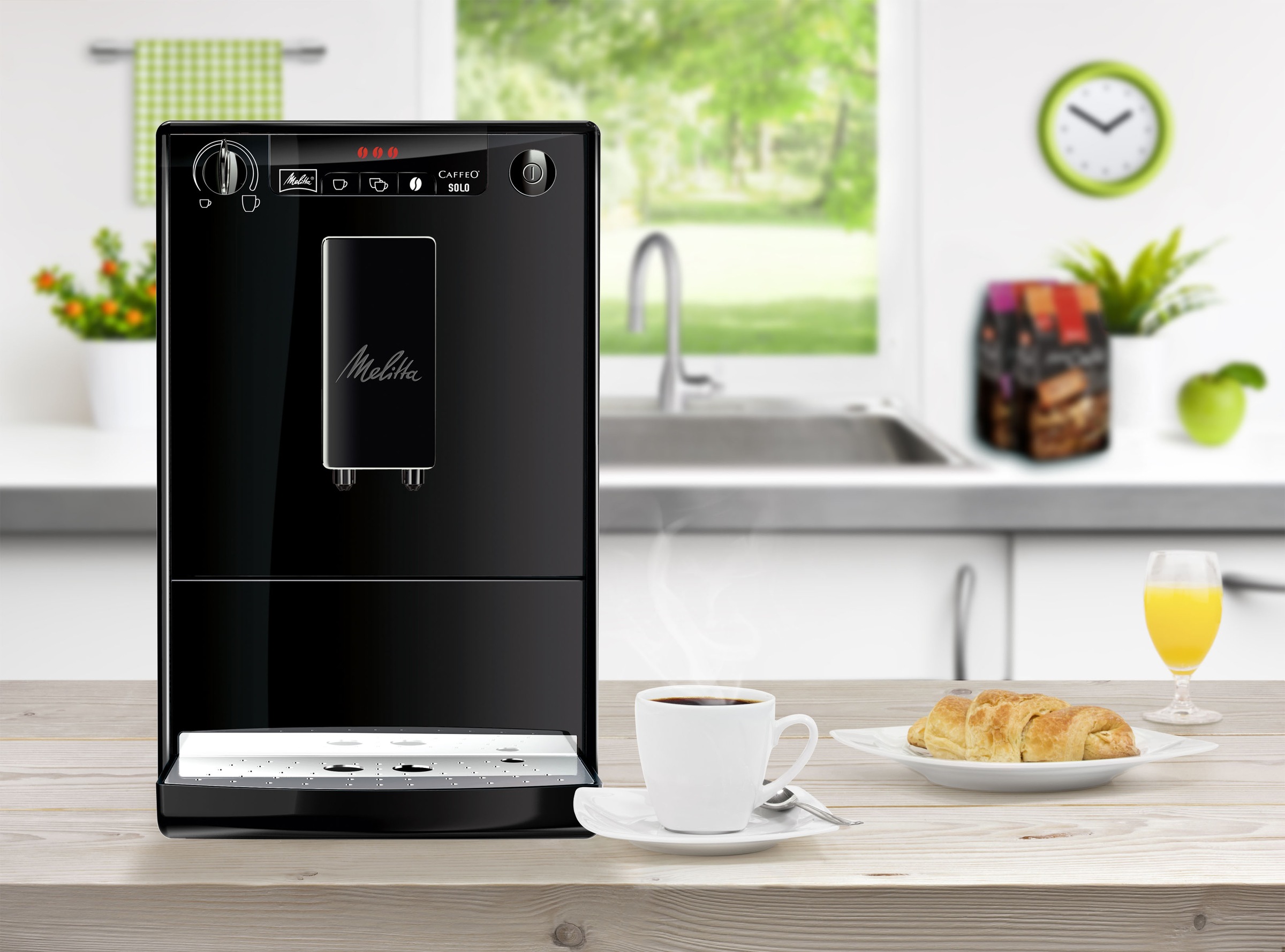 Melitta Kaffeevollautomat CAFFEO® Solo® online Black Kegelmahlwerk Pure 950-222, E kaufen Tank, 1,2l