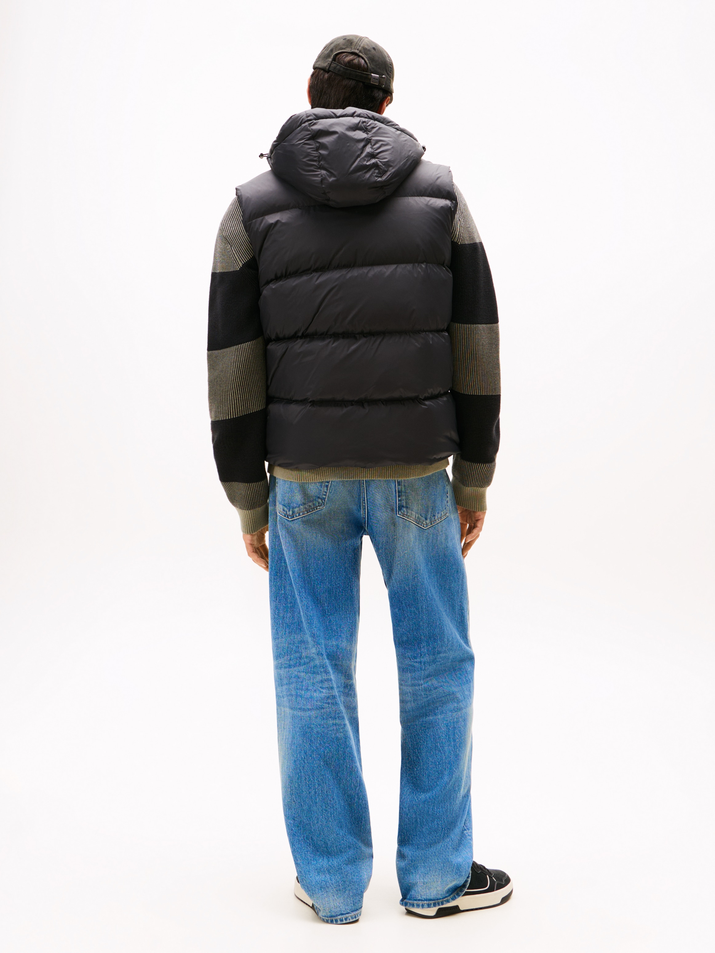 Tommy Jeans Steppweste »TJM ESSENTIAL DOWN VEST EXT«, abnehmbare Kapuze mit Kordelzug