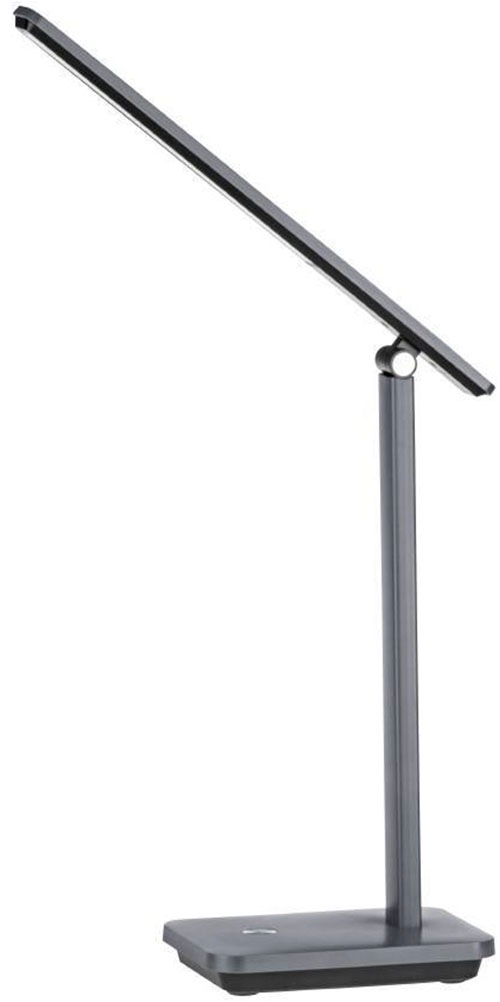 EGLO Tischleuchte »INIESTA LED Tischlampe, grau-schwarz, Touchsensor, dimmbar, USB«, 1 flammig, Leuchtmittel LED-Modul | LED fest integriert, Leselampe, Schreibtischlampe, 3-step CCT, Kopf verstellbar, 33x35x35cm
