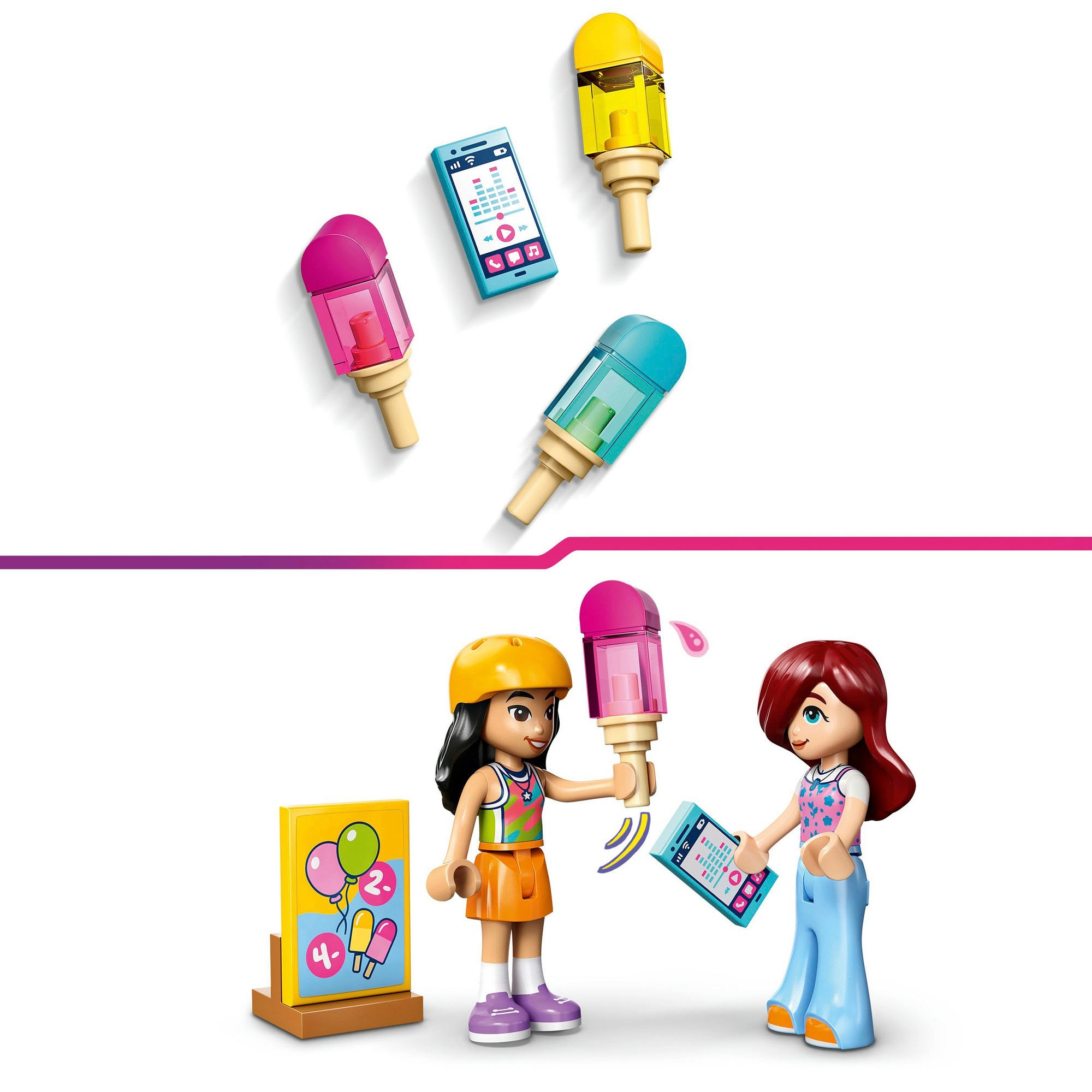 LEGO® Konstruktionsspielsteine »Eis- und Luftballonstand (42692), LEGO Friends« Made in Europe