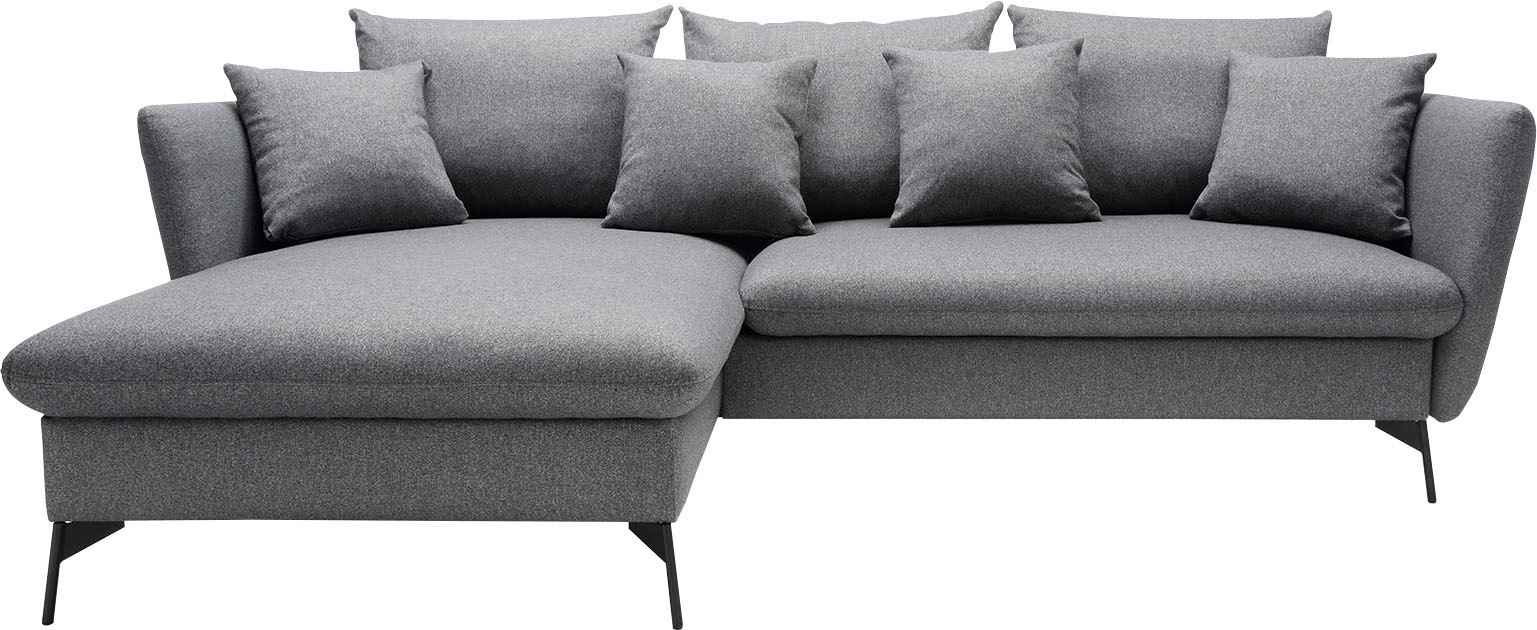 OTTO home Ecksofa »LIVORNO,258 cm, L-Form,« Schlaffunktion u. Bettkasten (1 günstig online kaufen