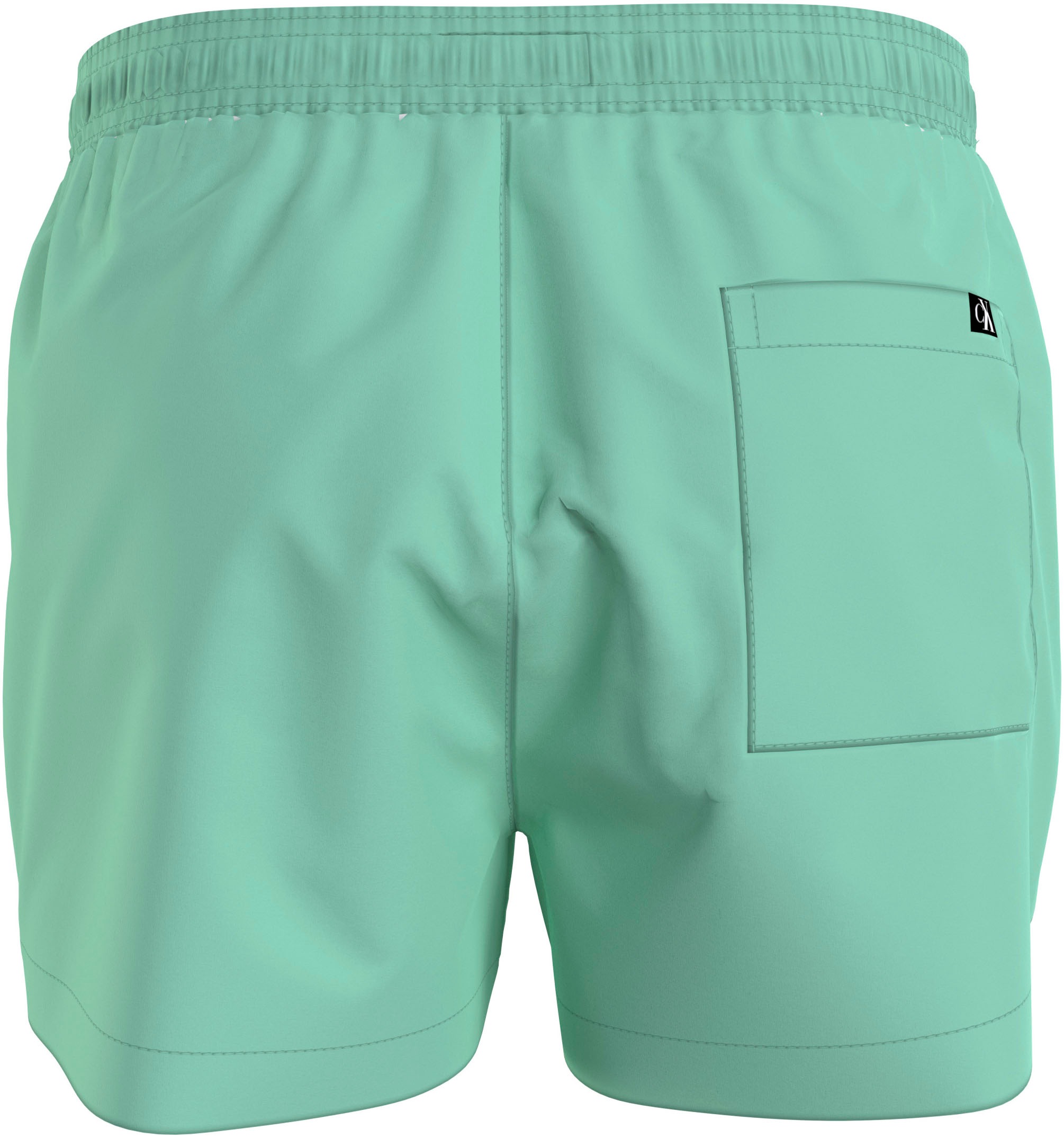 Bild von Calvin Klein Swimwear Badeshorts »SHORT DRAWSTRING«, mit großem Logo-Print auf dem Bein