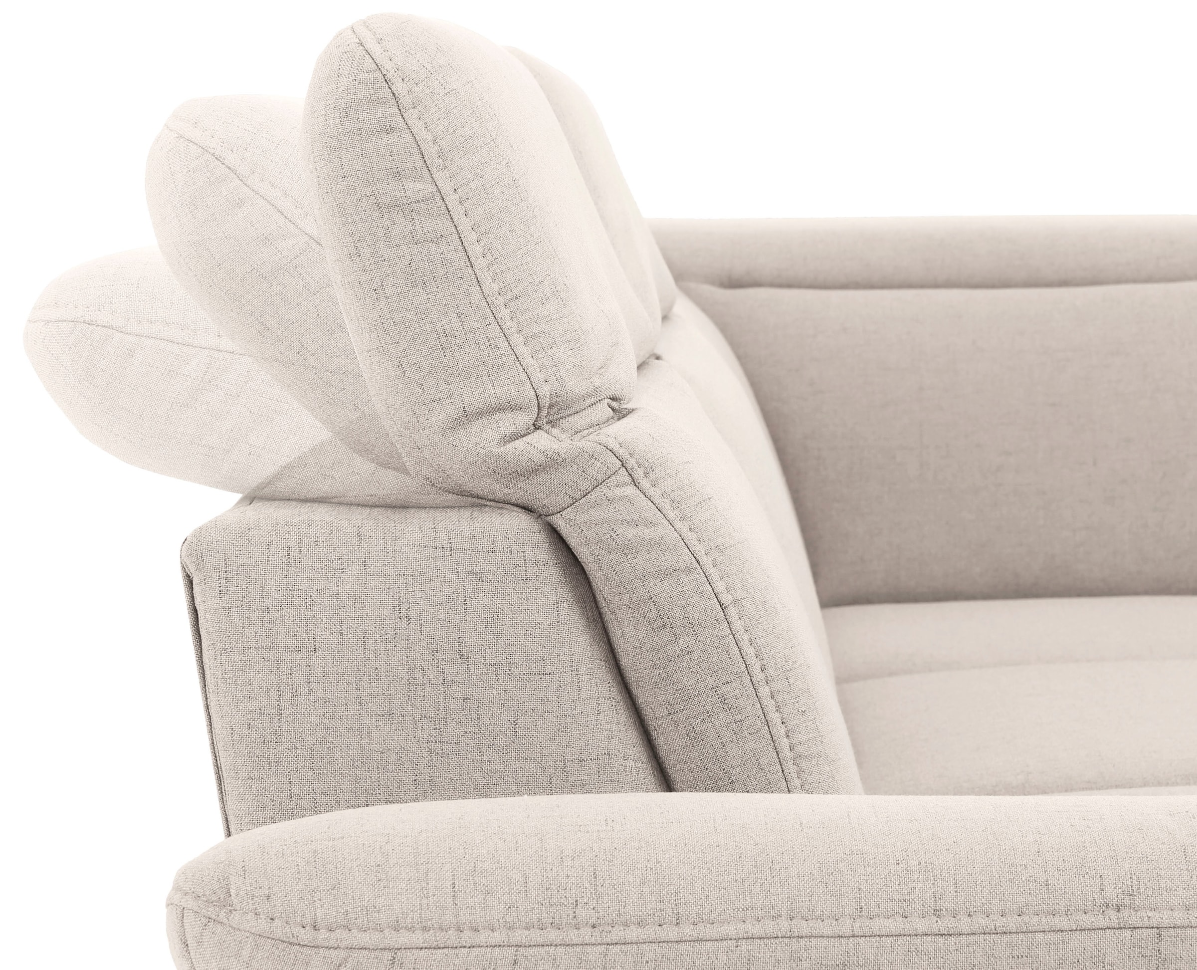 Home affaire Ecksofa »Mauritius L-Form«, mit Ottomane, mit Kopfteil- und Armlehnverstellung