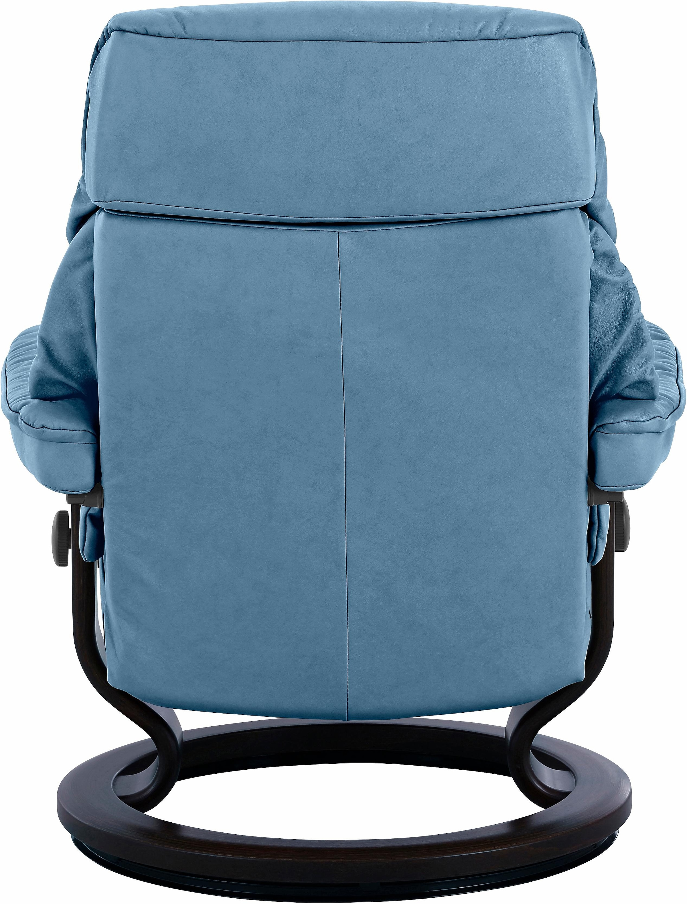 Stressless® Relaxsessel »Ruby«, (Set, Relaxsessel mit Hocker), mit Classic Base, Größe S, Gestell Eiche, Wenge, Braun & Schwarz