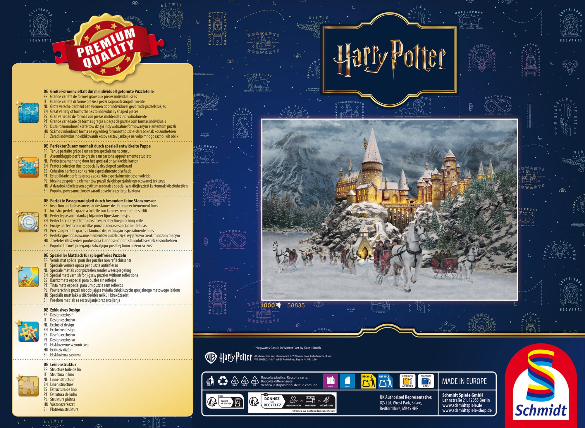 Schmidt Spiele Puzzle »Harry Potter™ Hogwarts™ Castle« Made in Germany