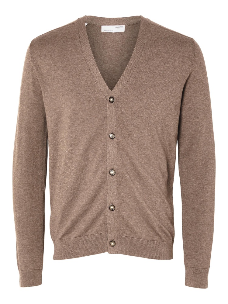 Strickjacke »SLHBERG LS KNIT V-NECK CARDIGAN NOOS«