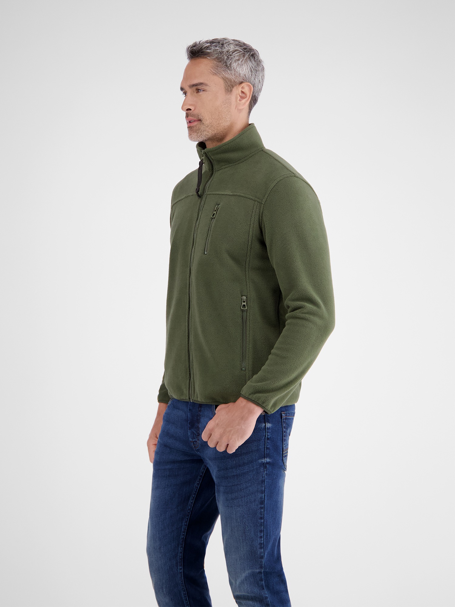 LERROS Sweatjacke »LERROS Polar-Fleece Jacke, sportiv«