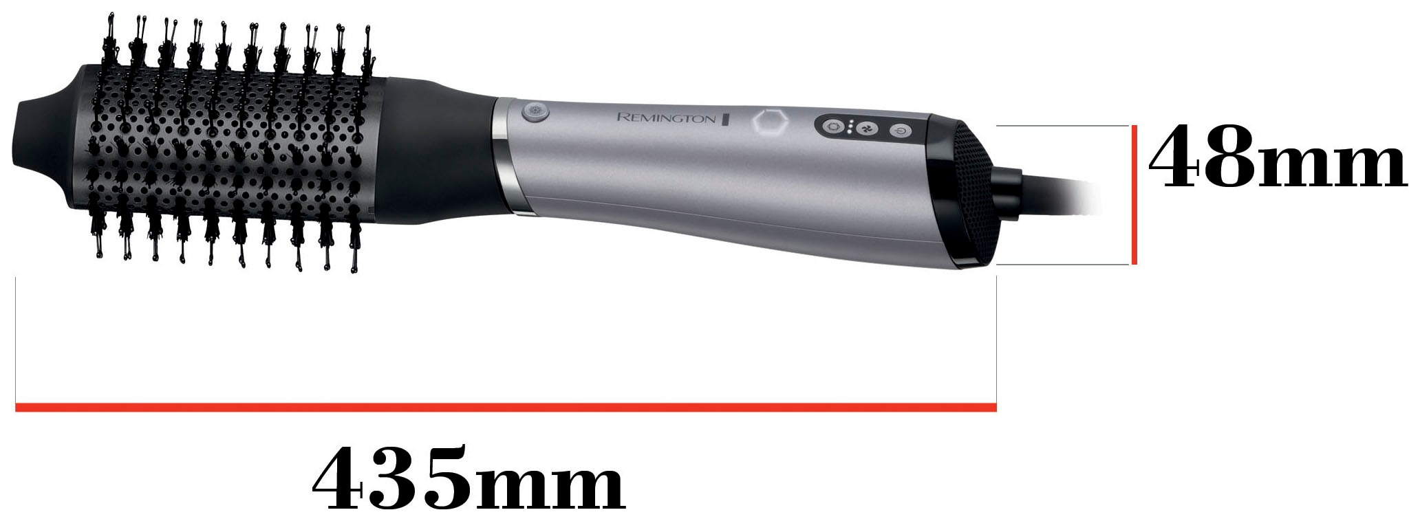 Remington Warmluftbürste »PROluxe You AS9880«, 3 Aufsätze, Lernfähiger Airstyler/Rund-& Lockenbürste, Diamantkeramikbeschichtung