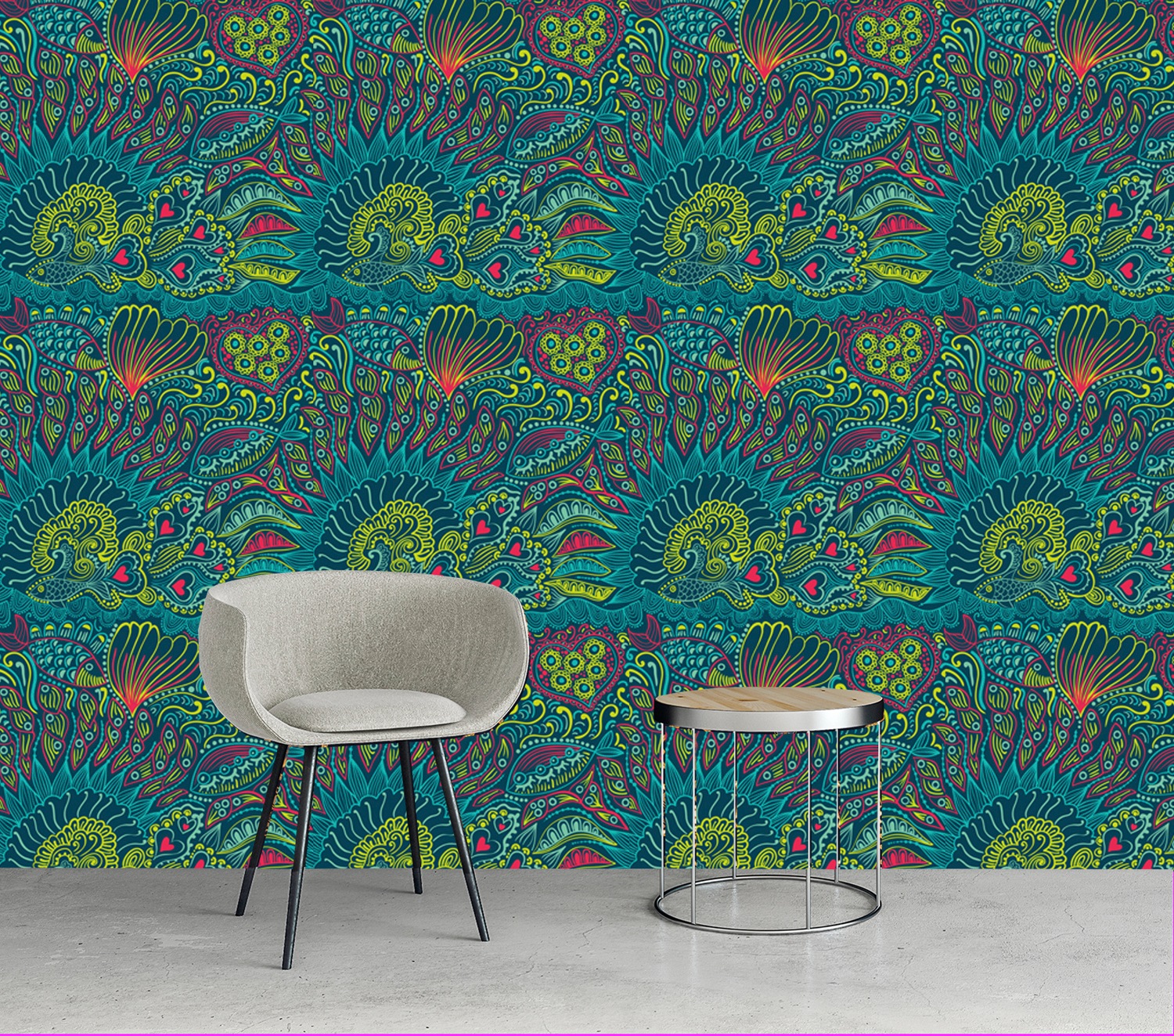 queence Vinyltapete »William«, bedruckt-Barock-Antikoptik-Kunst, 90x250cm, günstig online kaufen