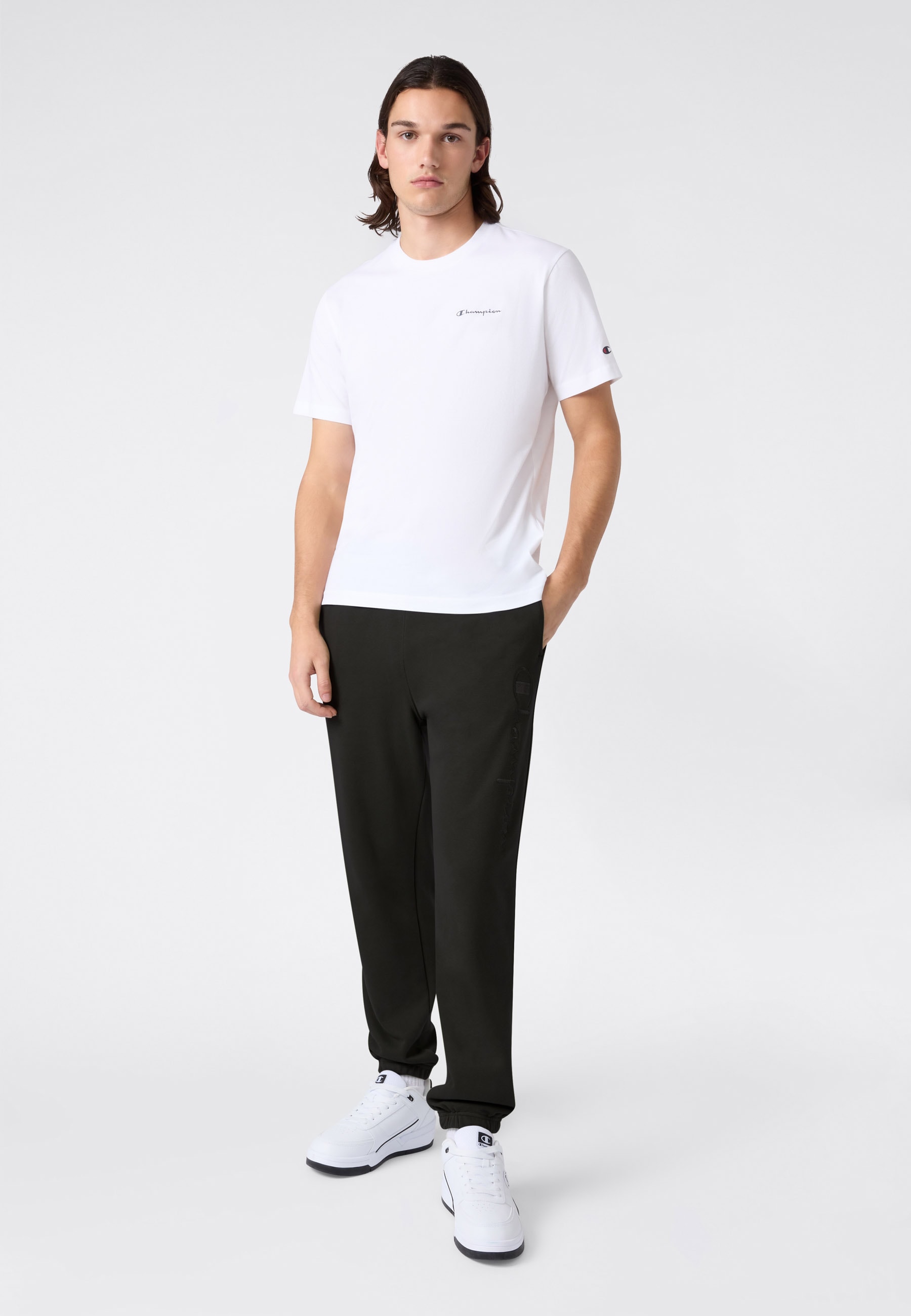 Champion Jogginghose »ICONS Terry Elastic Cuff Pants Large Logo«