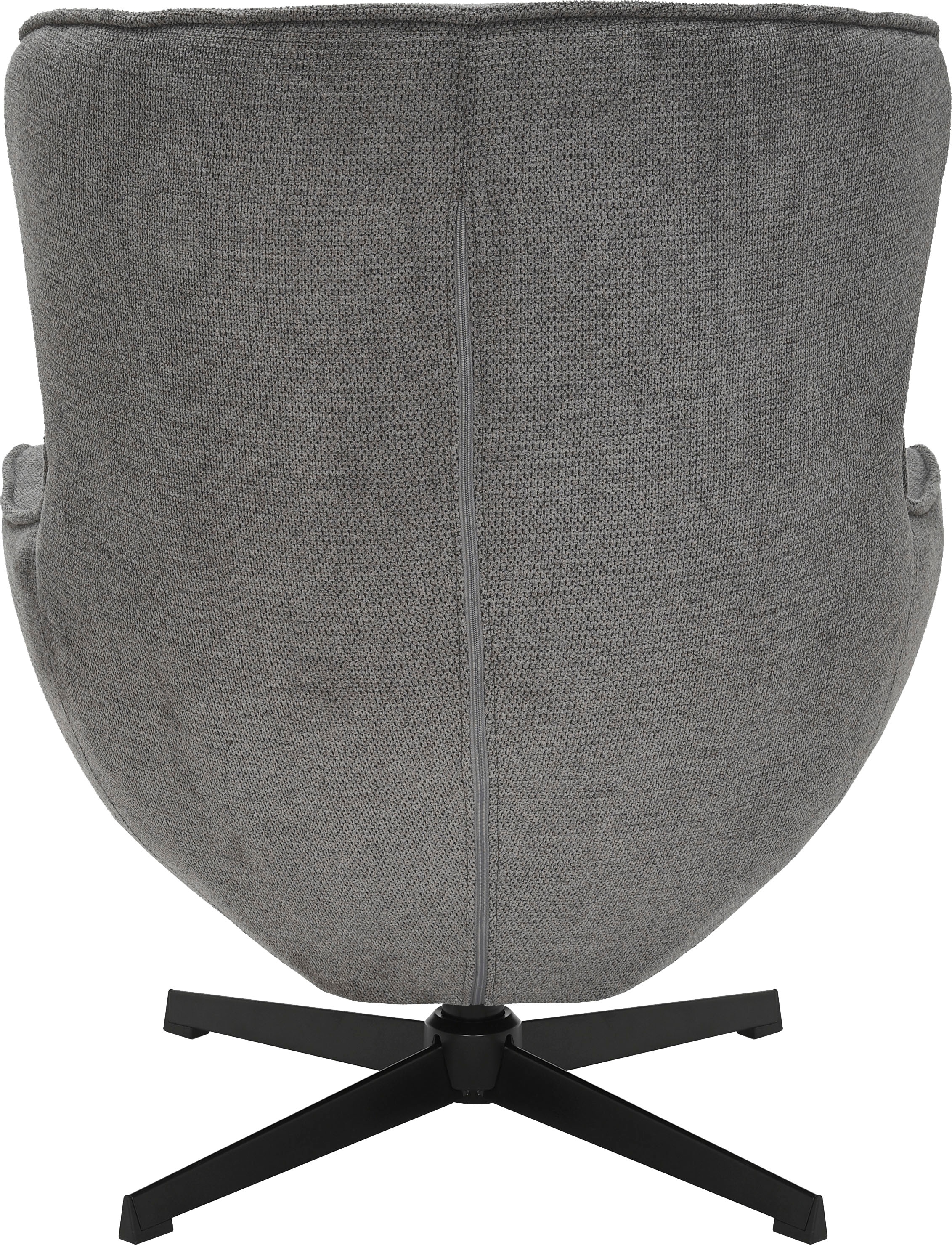 OTTO home Sessel »Yolli Relaxsessel, TV-Sessel mit Hocker« 360° Grad drehbar, Struktur-Bezug