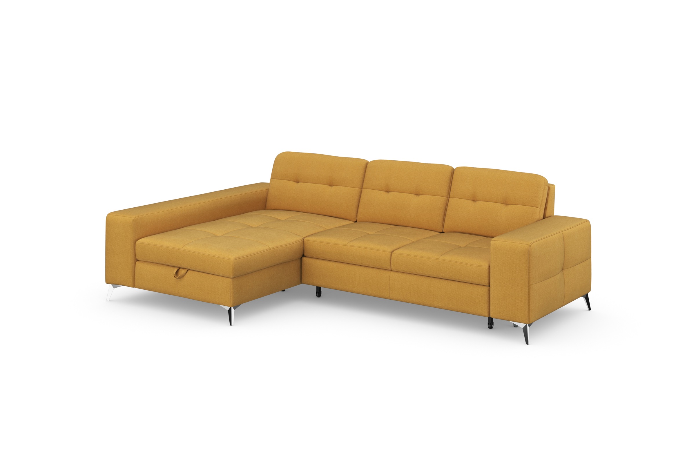 sit&more Ecksofa »Baviene L-Form«, inklusive Sitztiefenverstellung und Federkern, wahlweise Bettfunktion