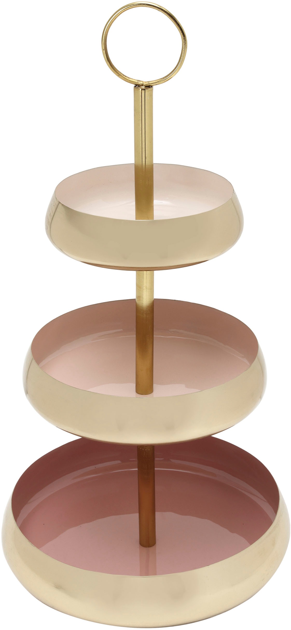 Kayoom Etagere »Etagere Art Deco 2025«, Handarbeit, 3-Etagen-Servierpalette aus Eisen, bunt lackiert