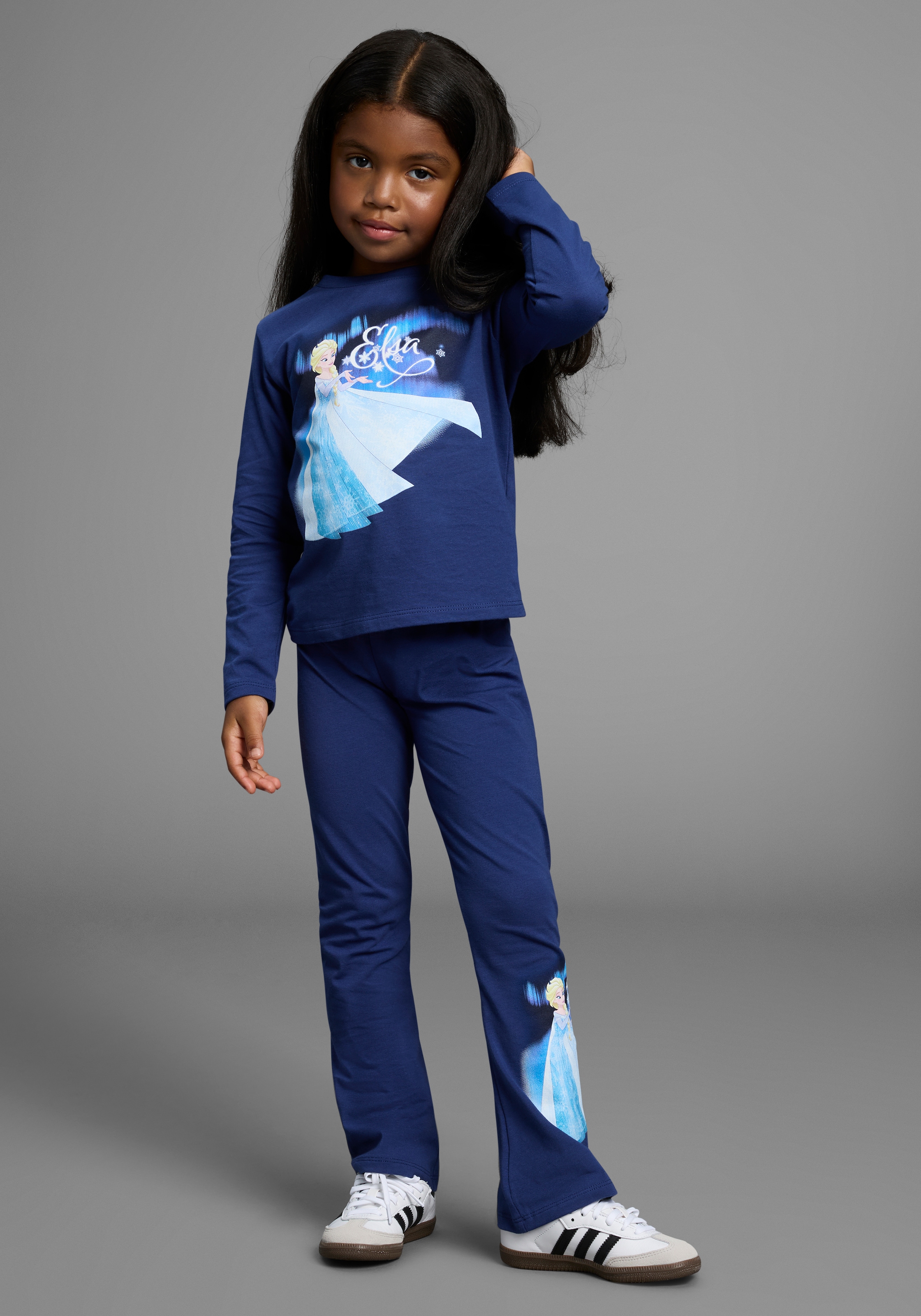 KIDSWORLD Langarmshirt & Leggings »Disney SET Frozen: ELSA« Set, 2 Stk. tlg. Disney ELSA Drucke