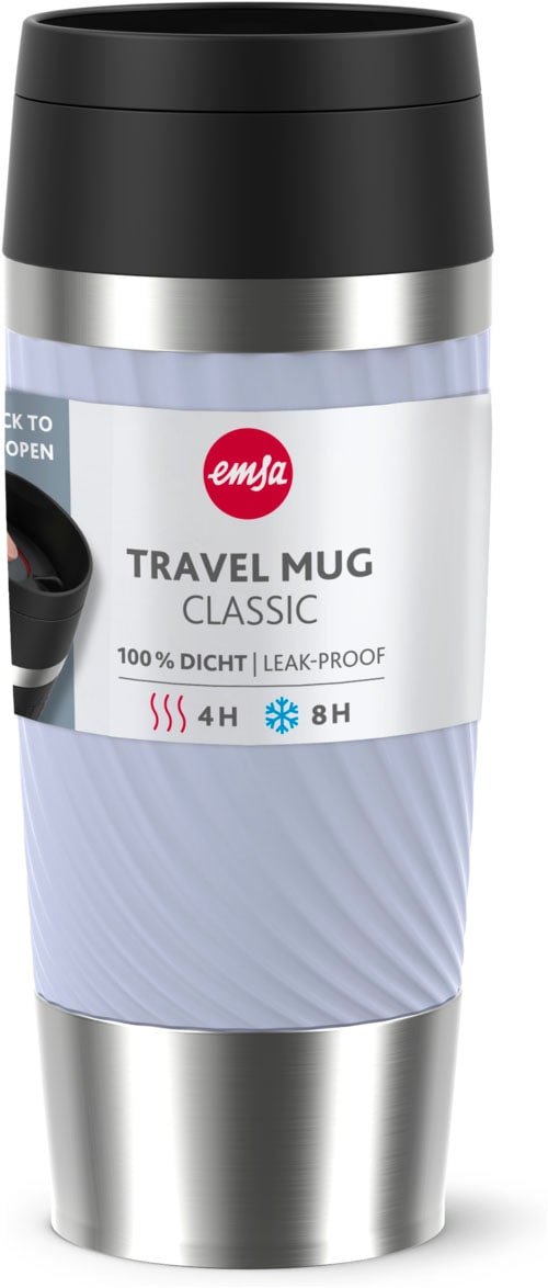 Emsa Thermobecher »Travel Mug Classic Twist« 0,36 Liter, Comfort-Schraubverschluss, Quick-Press, auslaufsicher