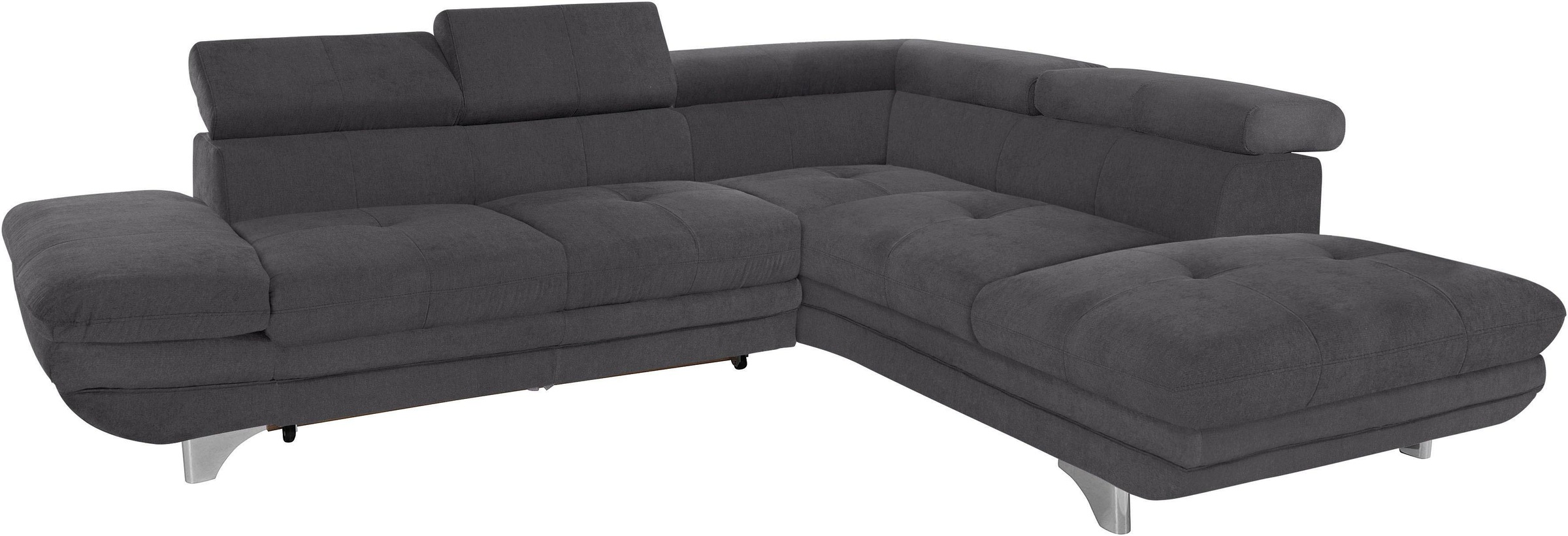 COTTA Ecksofa »Enterprise L-Form«, mit Arm- & Kopfteilverstellung, wahlweise mit Bettfunktion
