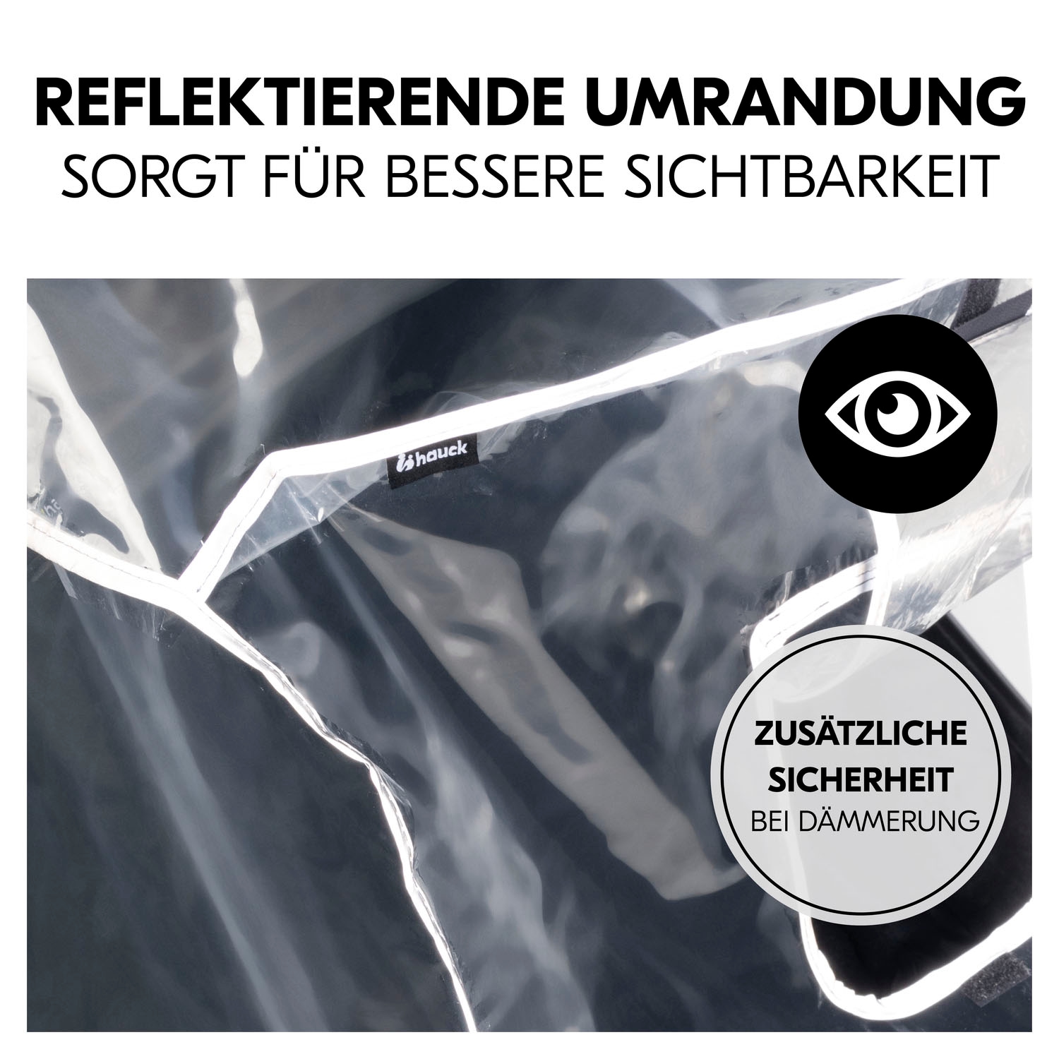 Hauck Kinderwagen-Regenschutzhülle »Pushchair Raincover Duo«, für Geschwisterwagen