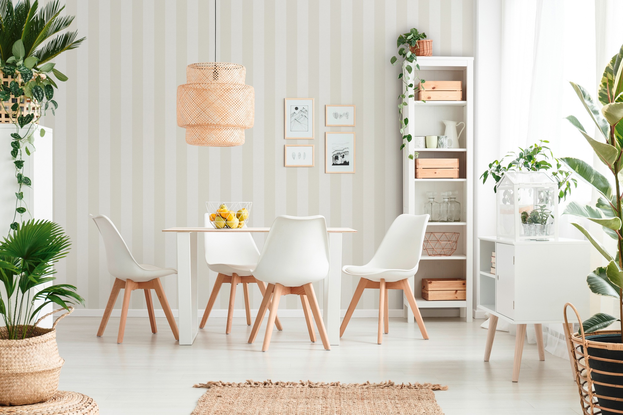A.S. Création Vliestapete »Landhaustapete mit Streifen«, matt-gemustert-neutral, Babyblau Tapeten Wohnzimmer Schlafzimmer Küche modern Flur Design Büro