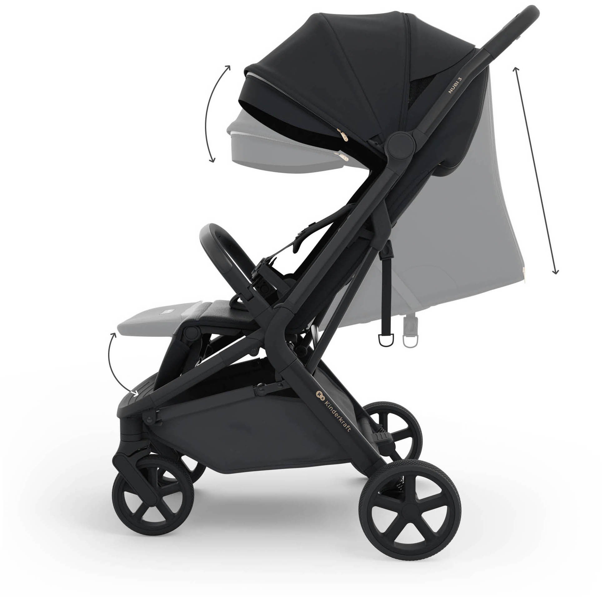 Kinderkraft Kinder-Buggy »NUBI 3« 22 kg