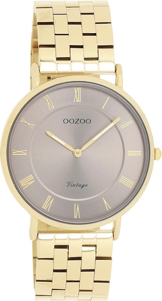 Oozoo Quarzuhr Armbanduhr, Damenuhr, Edelstahlarmband, Analog
