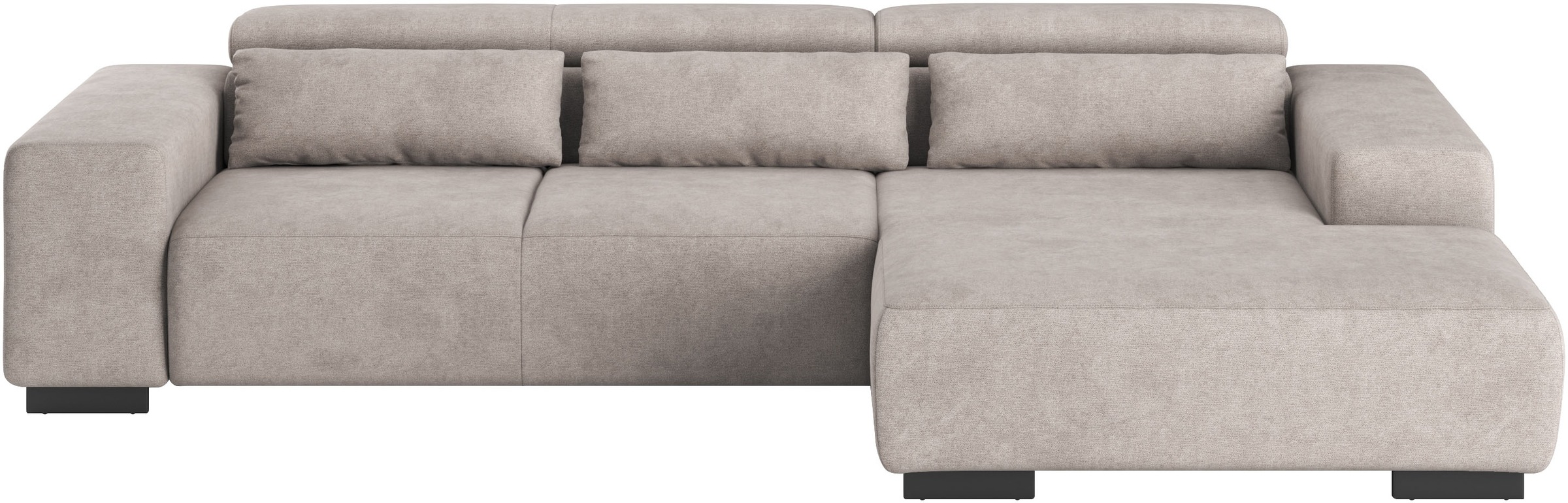 COTTA Ecksofa "Side L-Form, mit Kopfteilverstellung & 3 Nierenkissen" optio günstig online kaufen