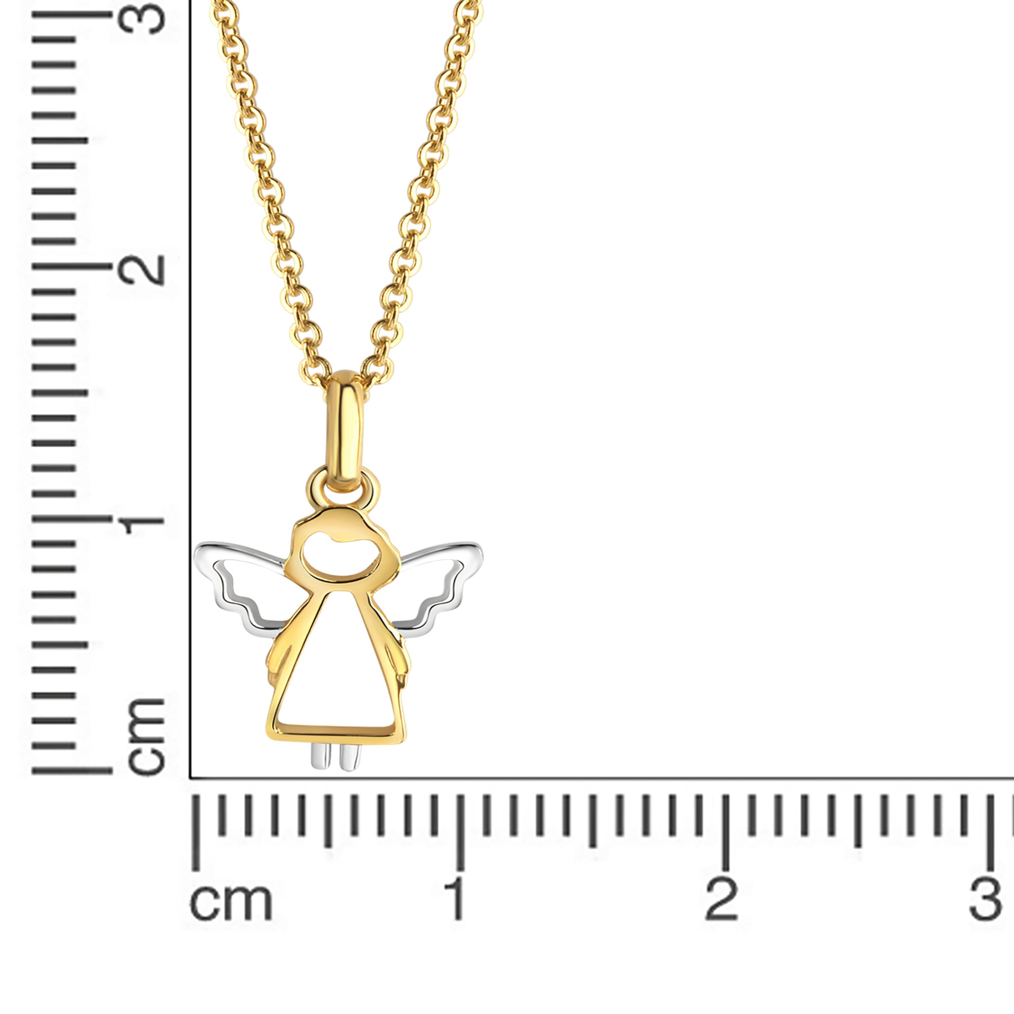 2. Bild von CELESTA Kette mit Anhänger »375/- Gelbgold 2farbig Engel«