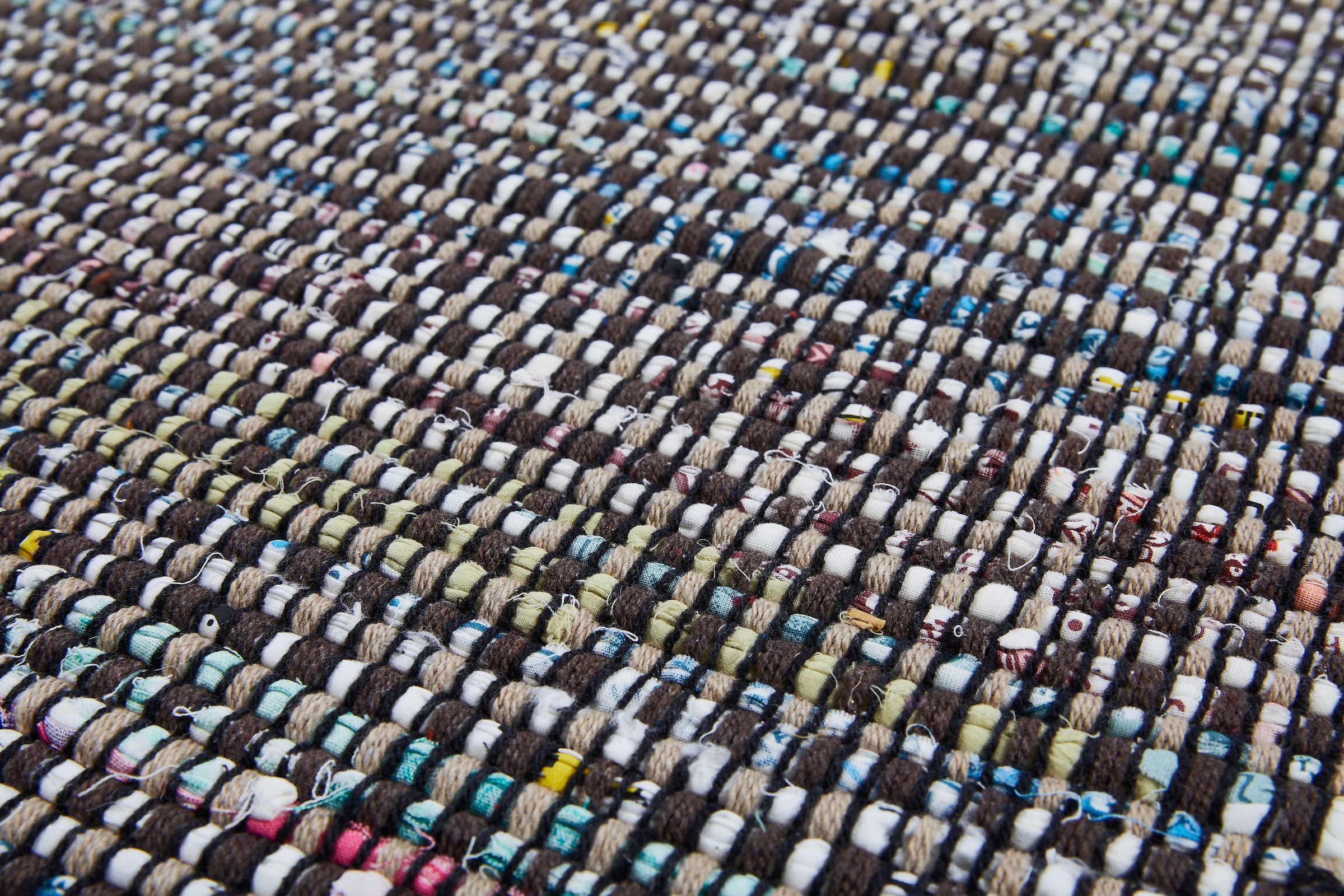Andiamo Teppich »Frida«, rechteckig, 8 mm Höhe, Handweb Teppich, Fleckerl, reine Baumwolle, handgewebt, mit Fransen