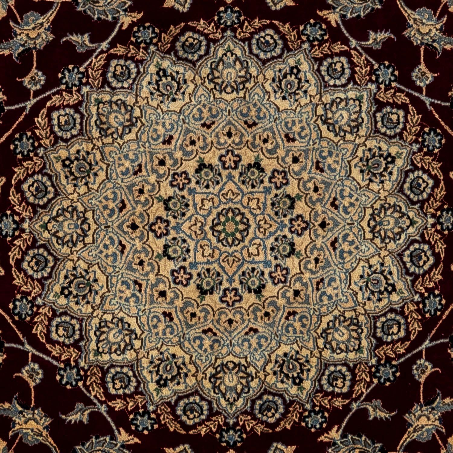 4. Bild von morgenland Wollteppich »Nain 9la Medaillon Nero 345 x 248 cm«, rechteckig