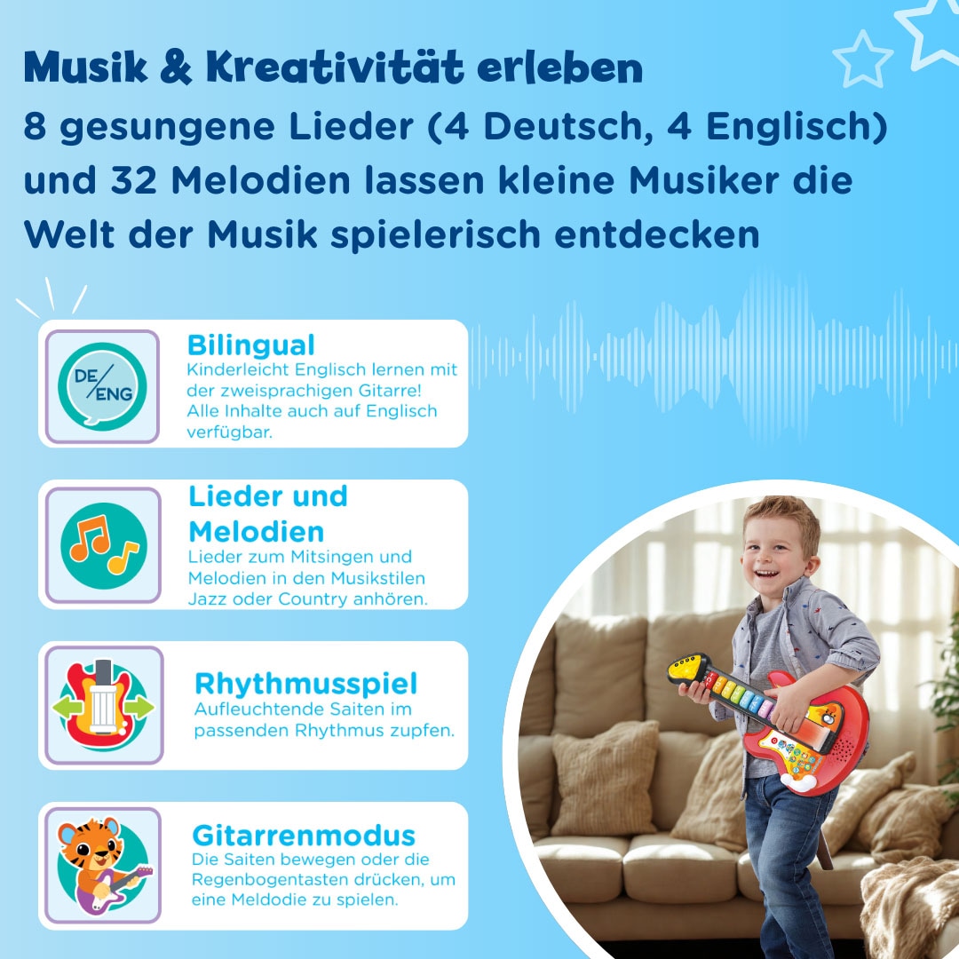 Vtech® Spiel-Gitarre »Vtech Baby, Baby Rockstar« mit Sound