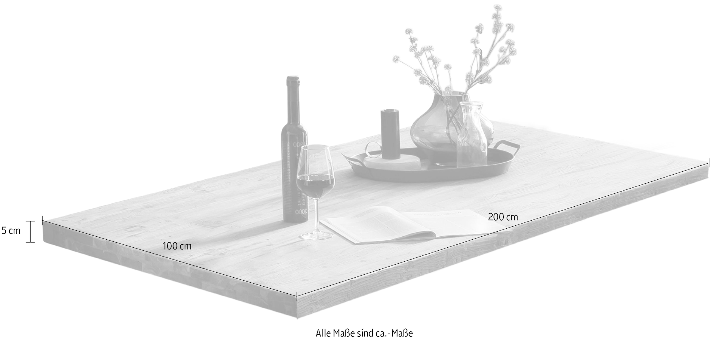 SIT Tischplatte, aus recyceltem Teakholz