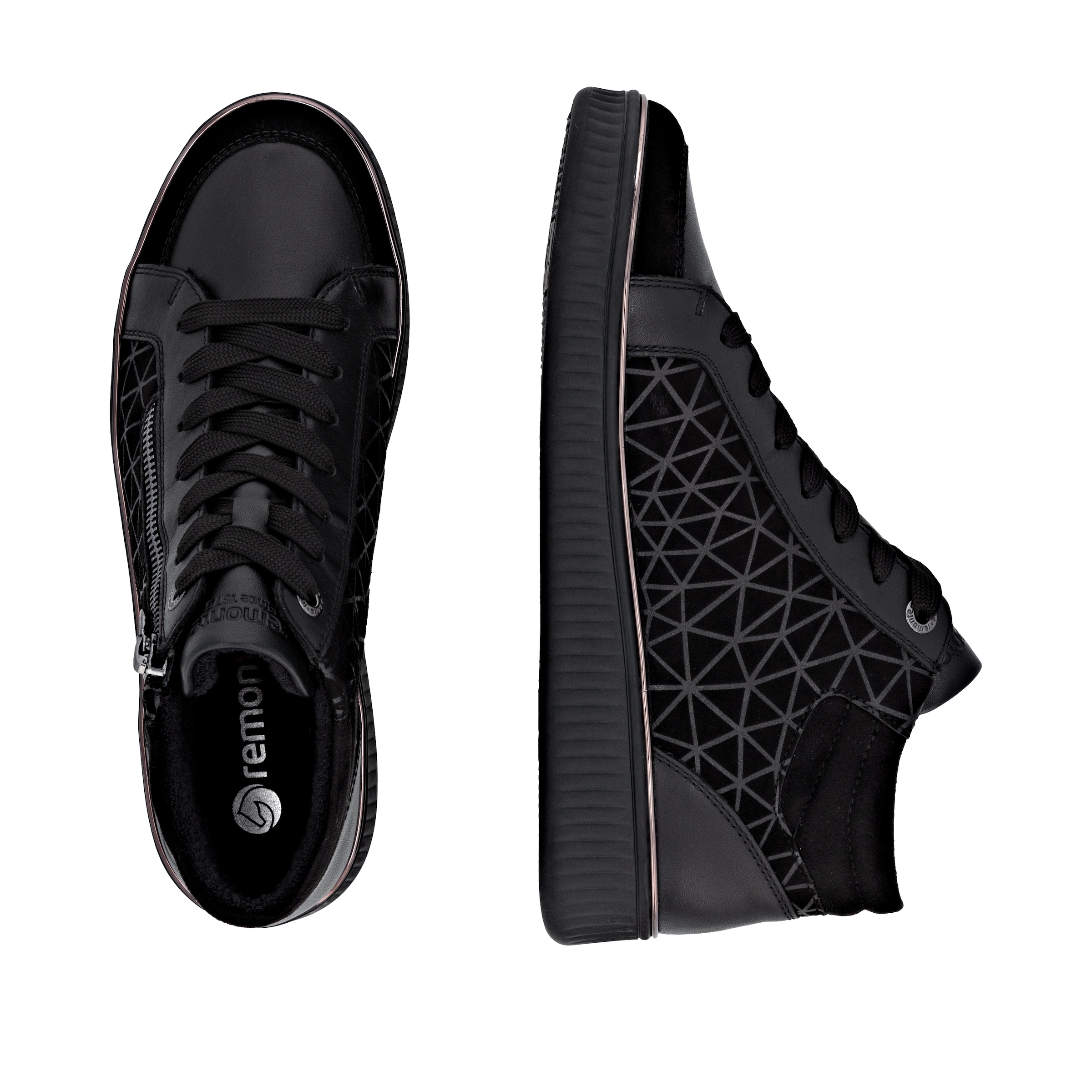 Remonte Sneakerboots  Schnürboots, Stiefelette mit seitlichem Reißverschluss