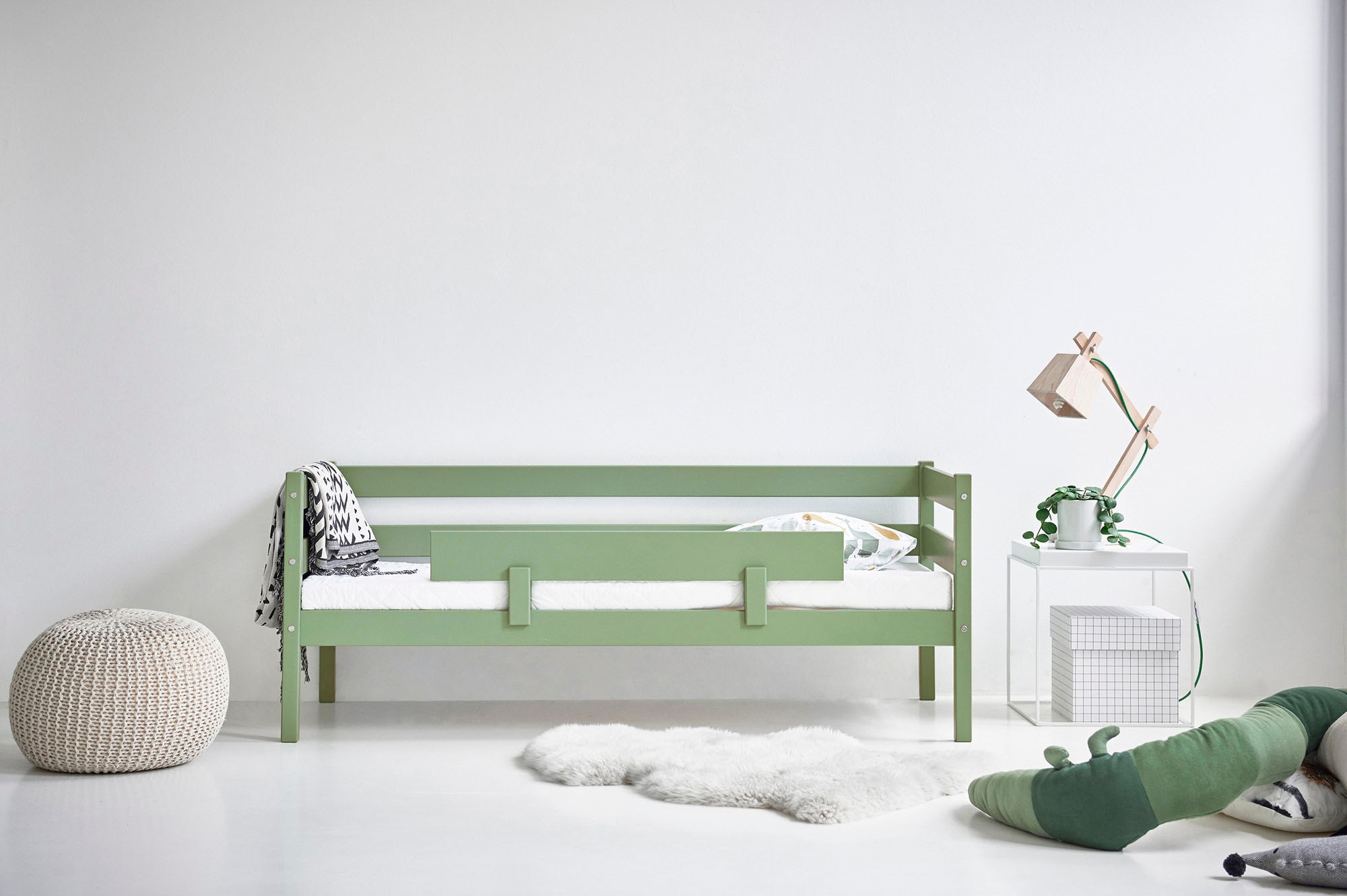 6. Bild von Hoppekids Einzelbett »ECO Comfort«, (Set), mit Rollrost in 8 Farben, wahlweise mit Matratze und Absturzsicherung