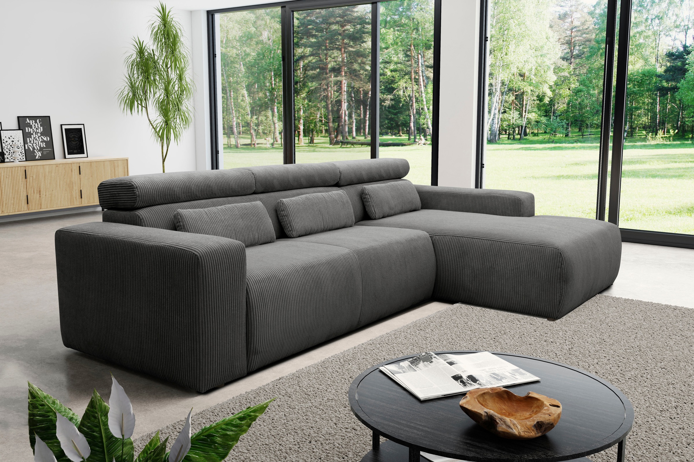 DOMO collection Ecksofa »Brandon große Ausführung B/T/H: 289/177/80 cm, auc günstig online kaufen