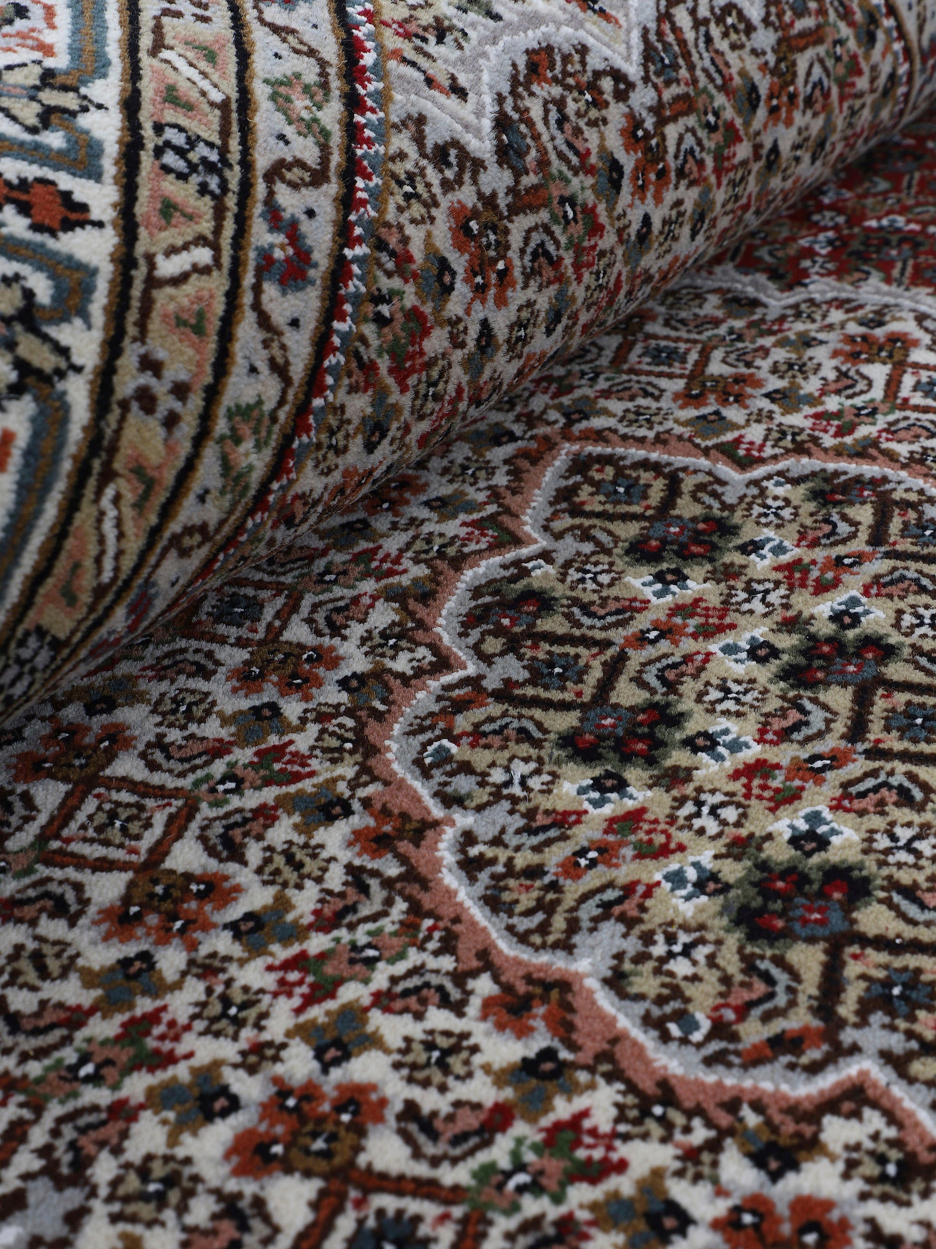 Woven Arts Läufer »Orientteppich Tabriz Mahi«, rechteckig, 15 mm Höhe, handgeknüpft, Wohnzimmer, reine Wolle für ein warmes Raumklima