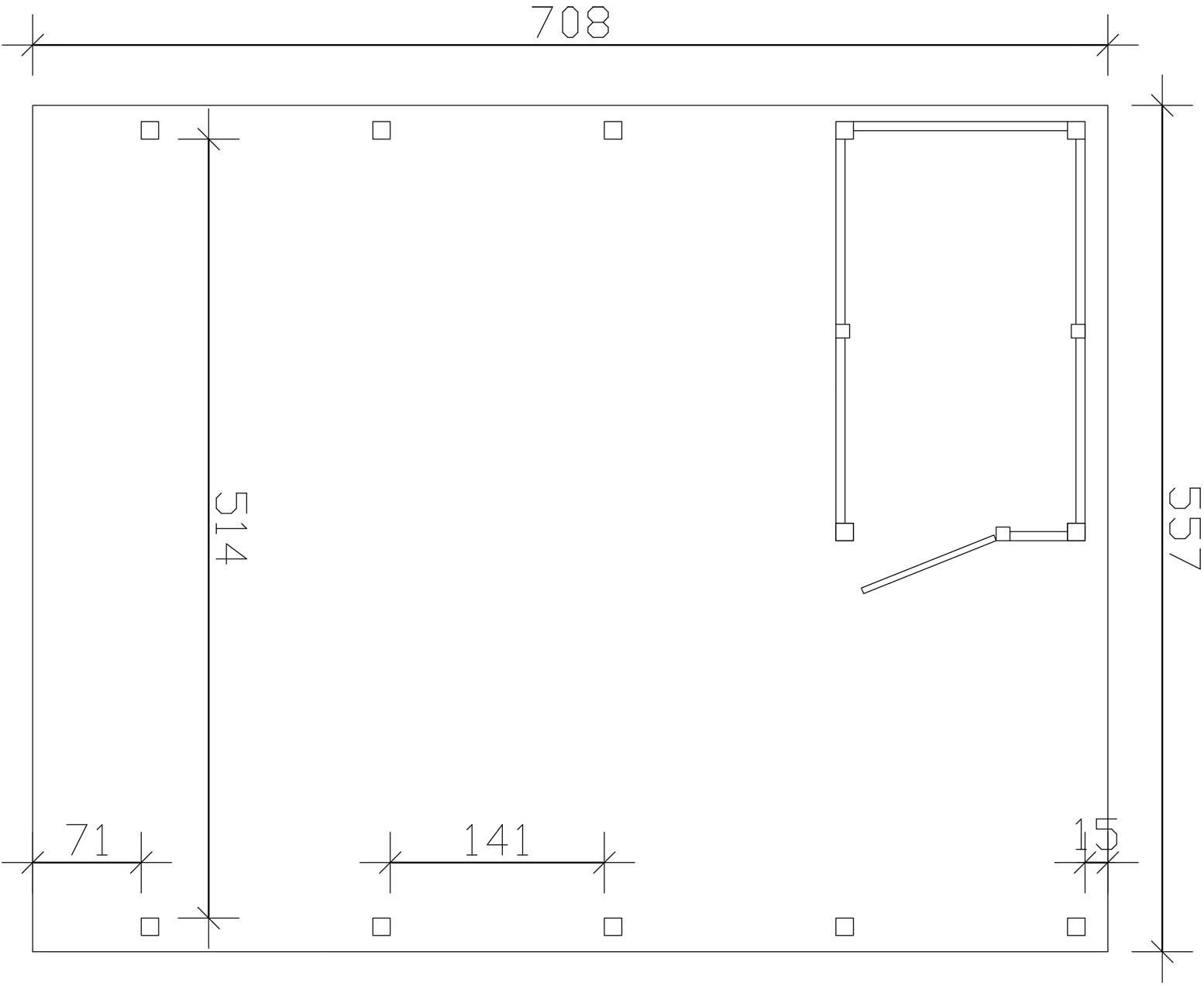 Skanholz Doppelcarport »Friesland Set 14«, Holz, 514 cm, Nussbaum