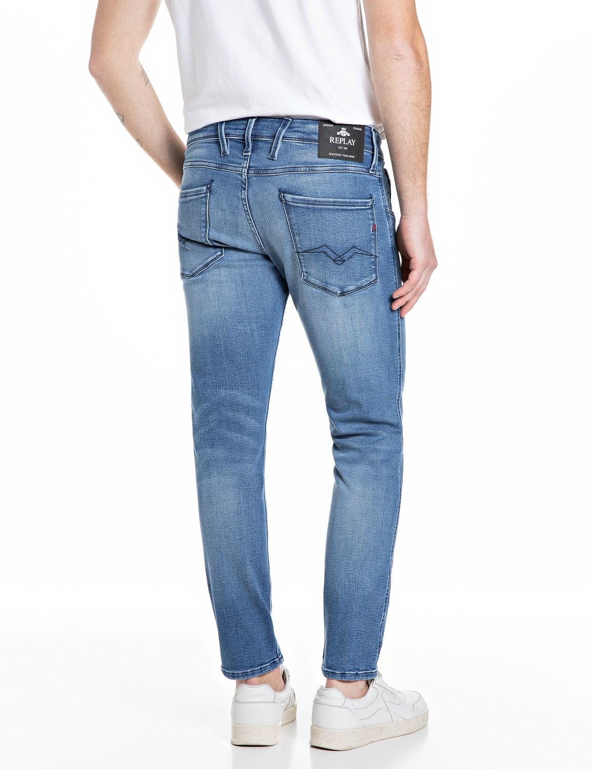 Replay Slim-fit-Jeans »Anbass Superstretch«, elastisch