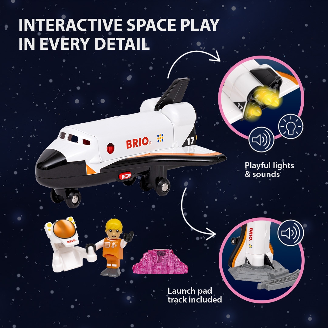 BRIO® Spielzeug-Flugrakete »BRIO® WORLD, Space Shuttle (36150)« mit Licht und Sound