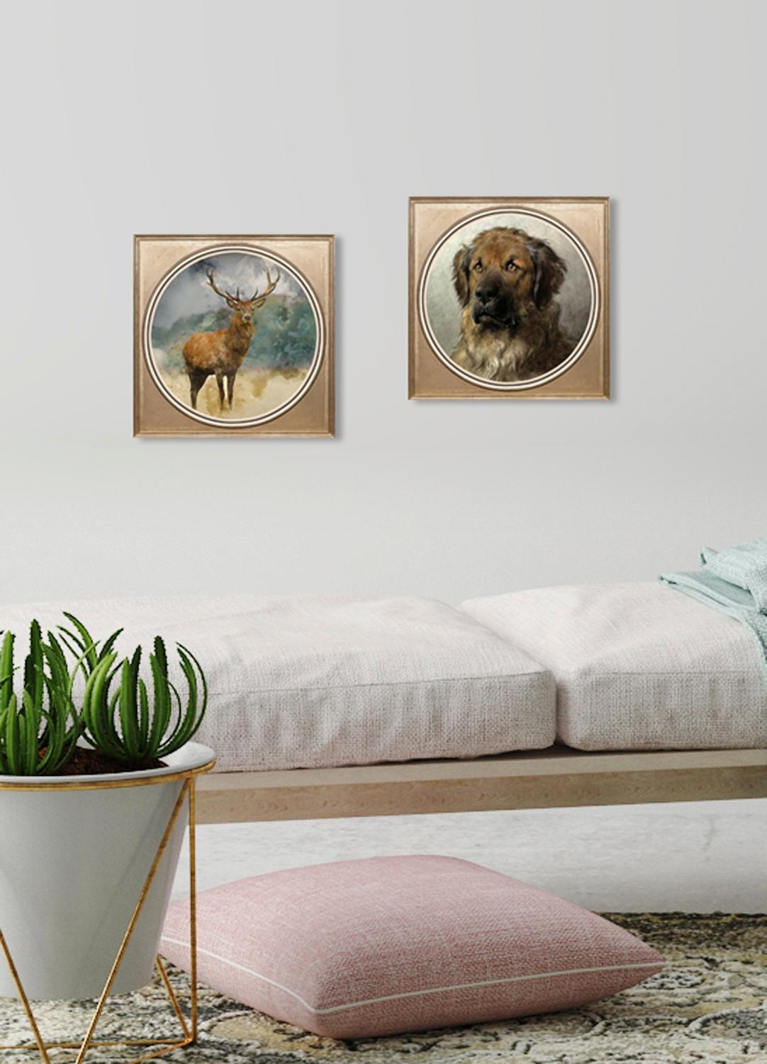 queence Acrylglasbild »Hirsch«, Kunst-Gemälde-Tiere-Hirsch-Hirsche-Hirschbi günstig online kaufen