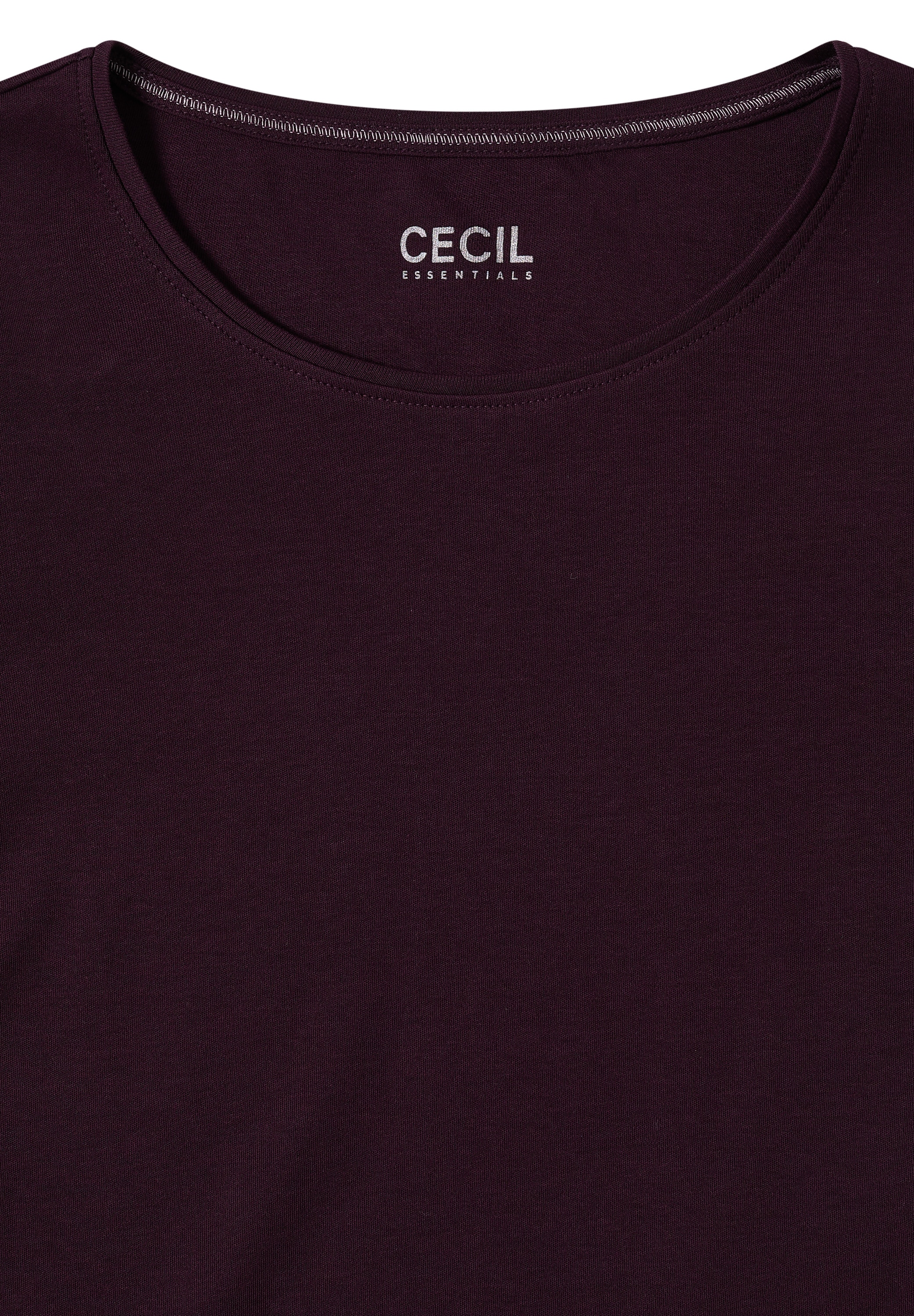 Cecil Rundhalsshirt »Style Lena« mit Halbärmeln